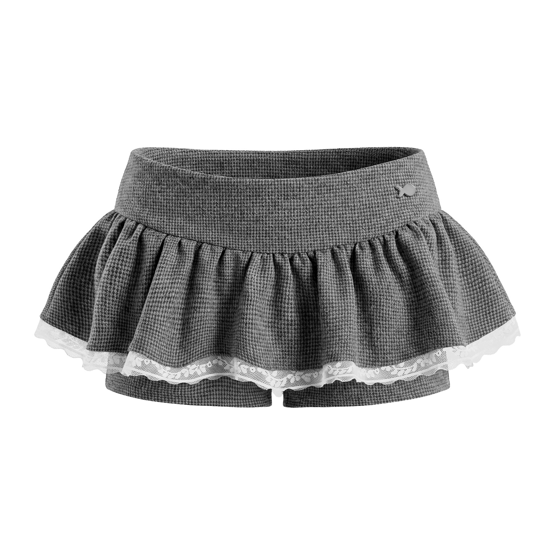 Quần giả váy xòe phồng kiểu nữ DKMV cạp trễ viền ren