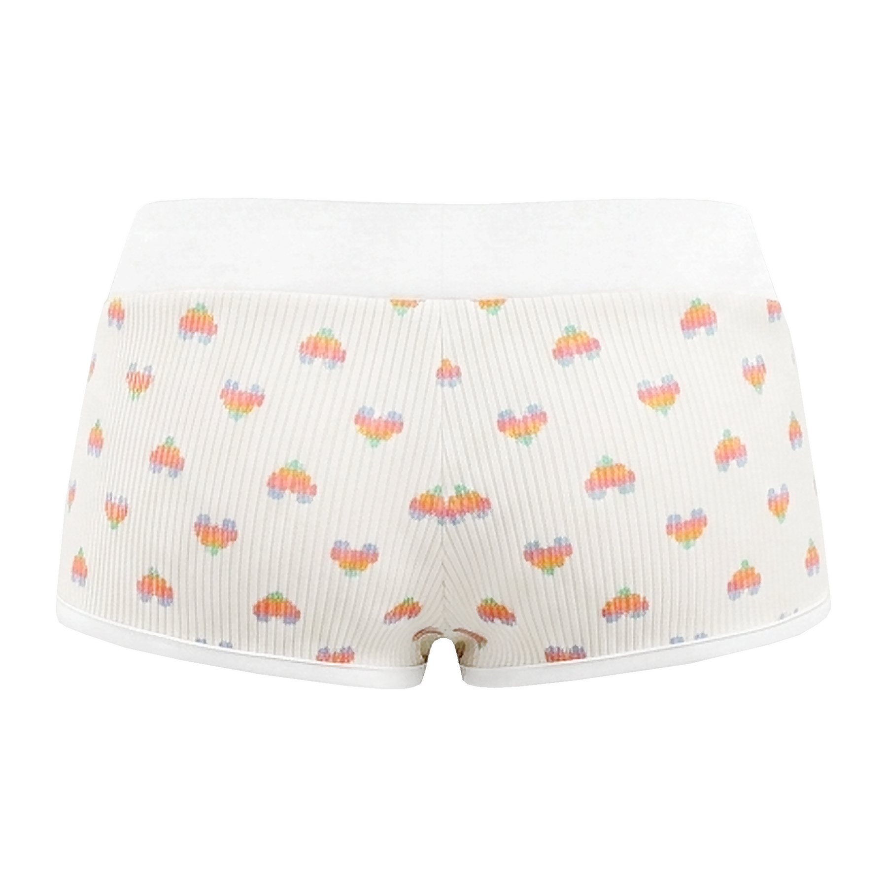 Set đồ nữ áo croptop quần đùi DKMV cổ sen hoạ tiết trái tim