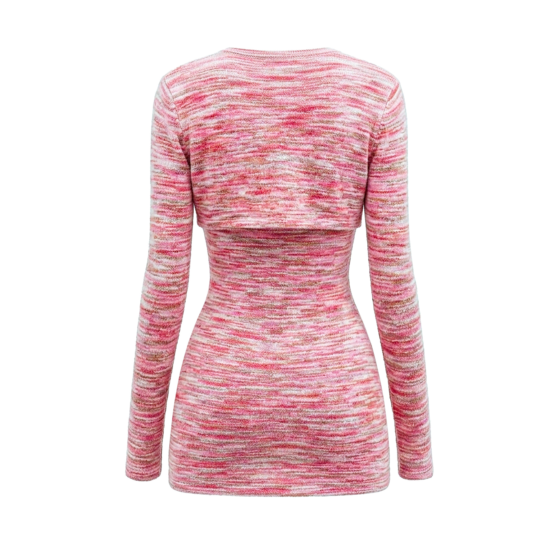 Set đầm cúp ngực phối áo khoác croptop DKMV kèm băng đô