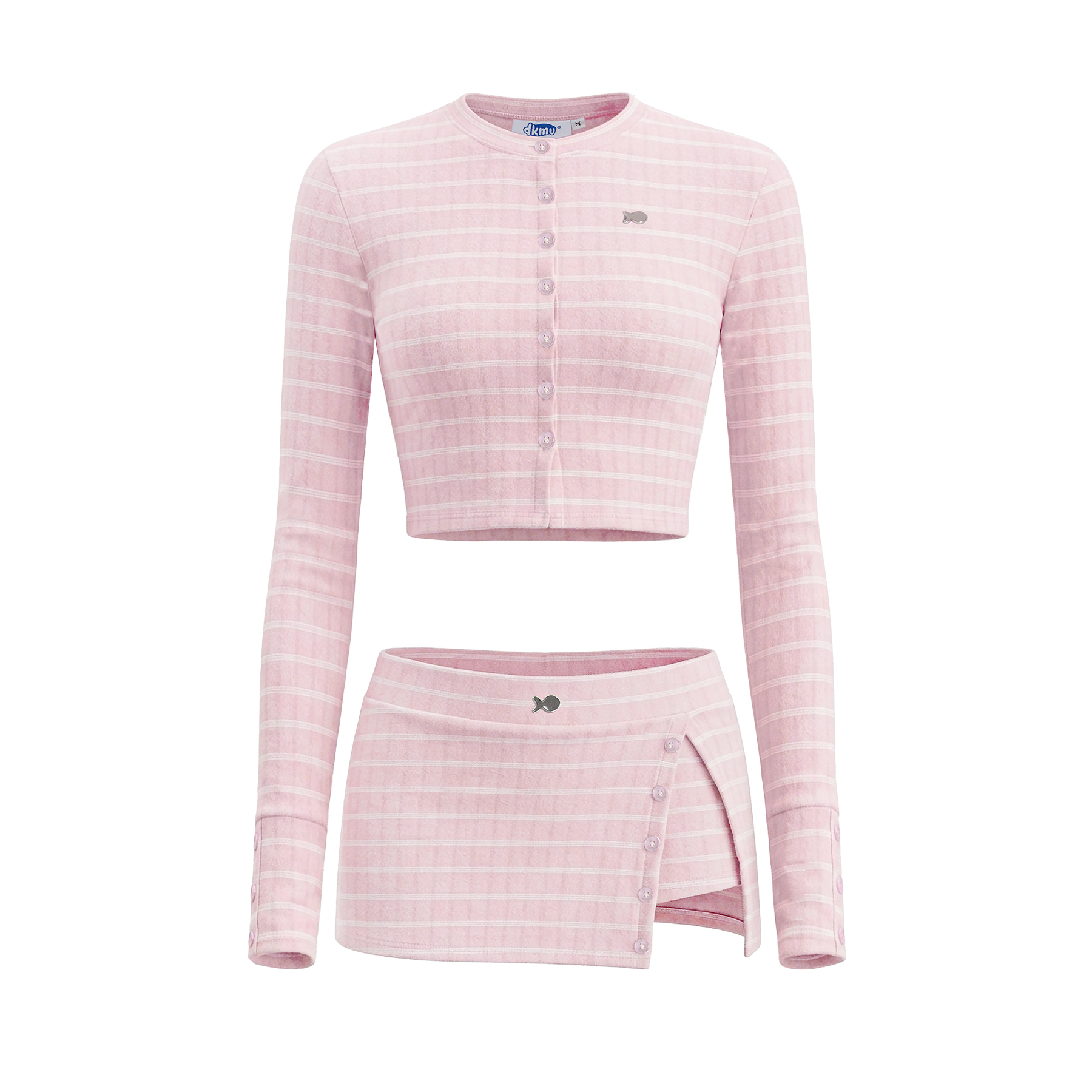 Set áo và chân váy ngắn nữ croptop len lông thỏ kẻ caro