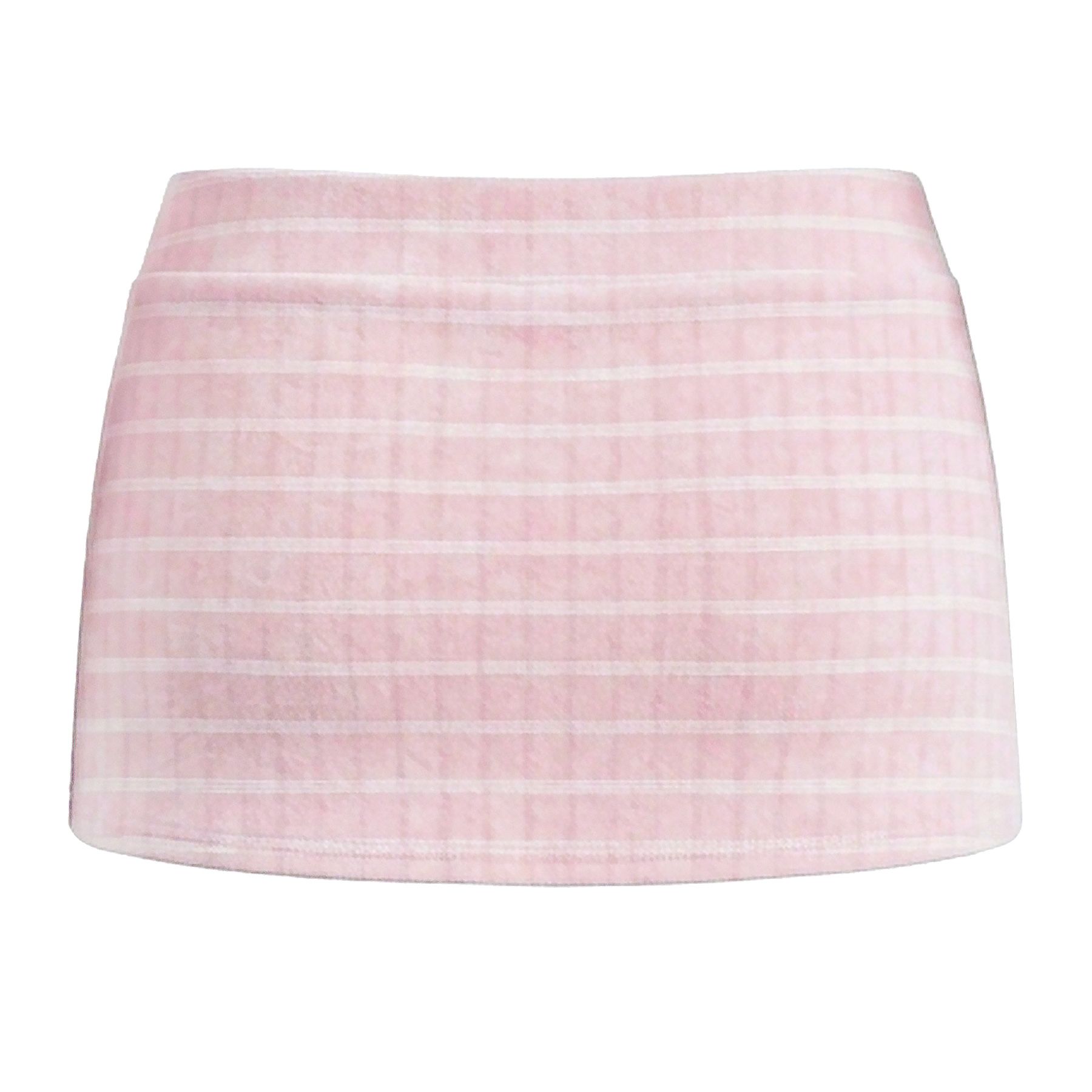 Set áo và chân váy ngắn nữ croptop len lông thỏ kẻ caro