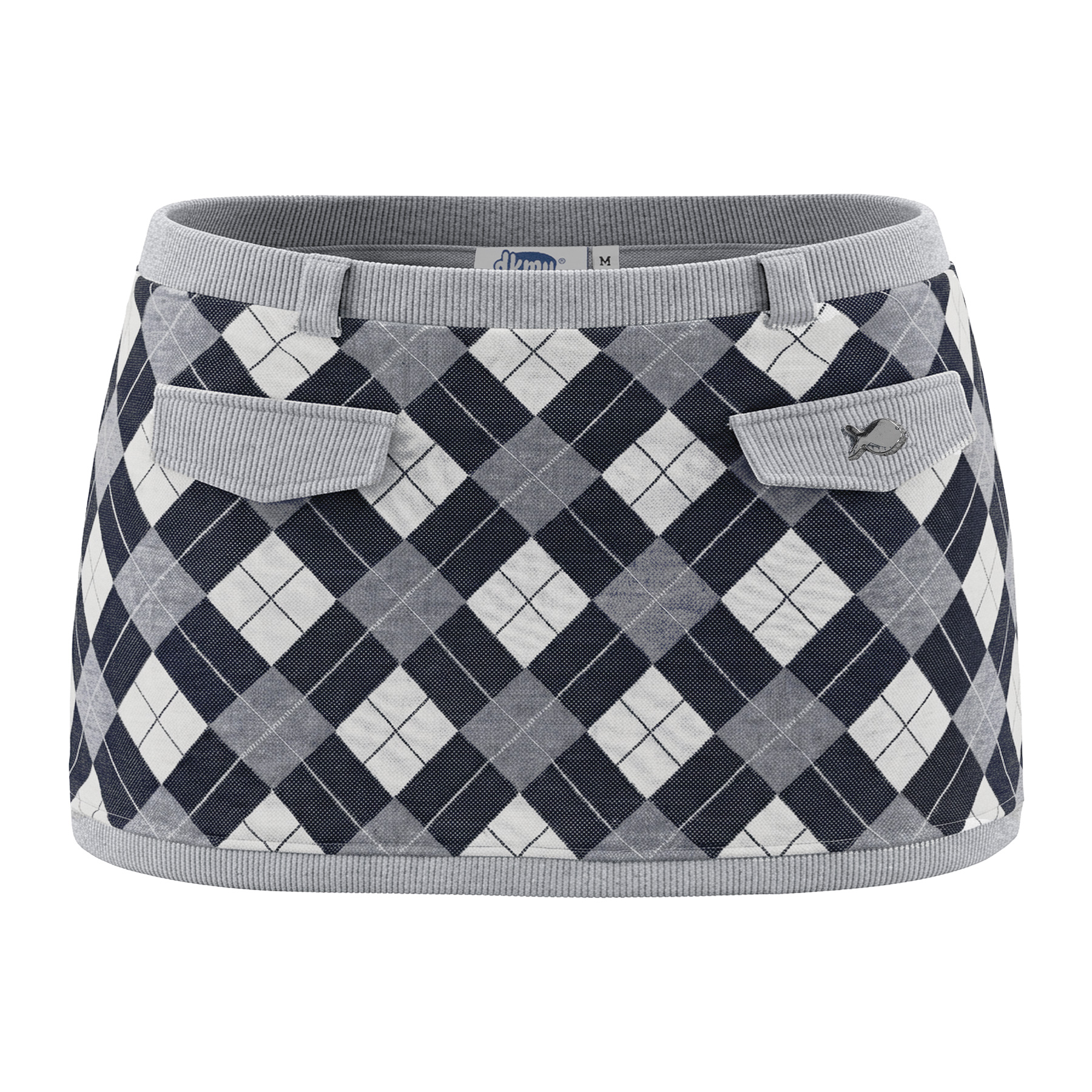 Set áo croptop và chân váy ngắn kiểu nữ DKMV hoạ tiết caro