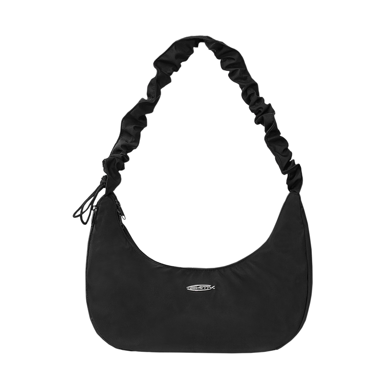 Túi đeo chéo local brand đẹp nữ màu đen vải dù