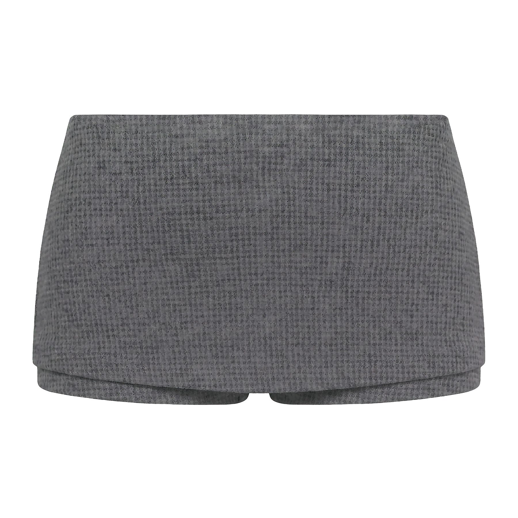Váy quần ngắn nữ cạp trễ ôm DKMV logo cá chất thun tweed