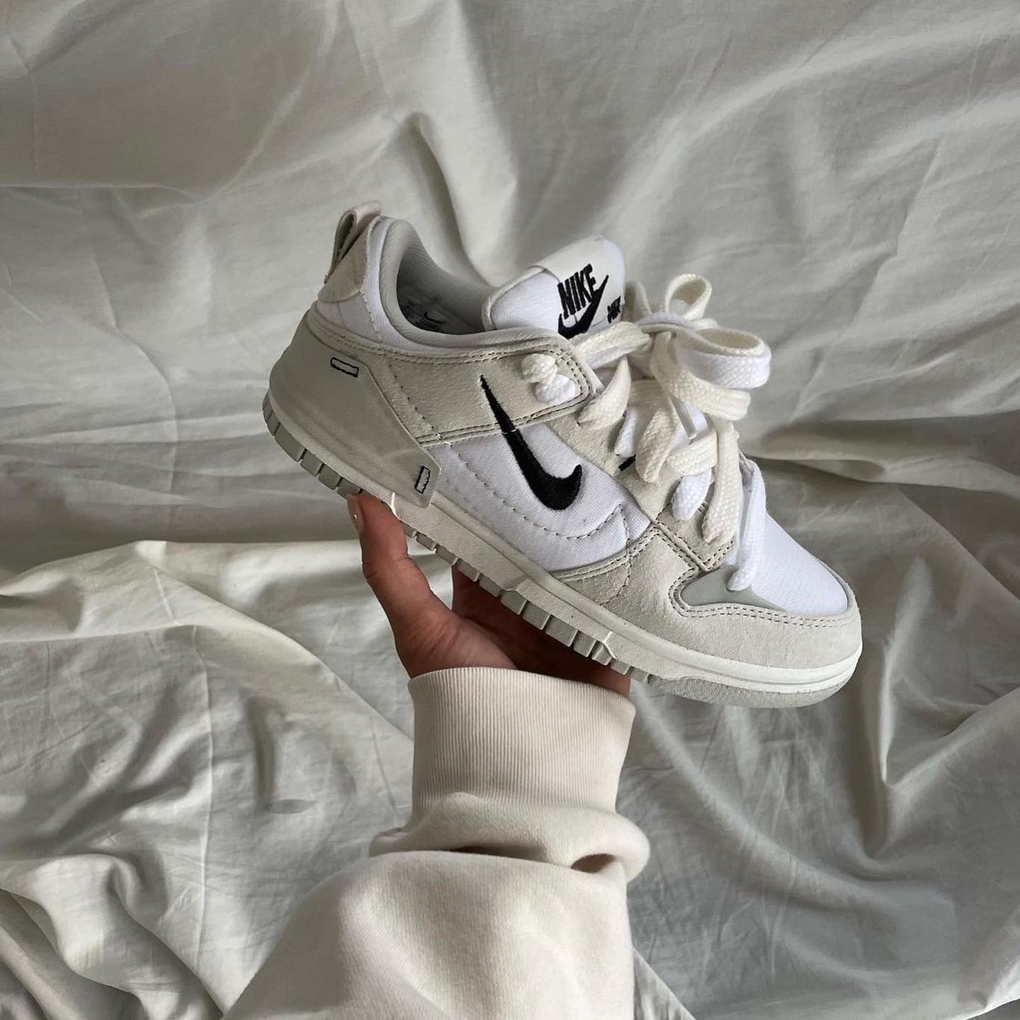 nike dunk low disrupt ivory black