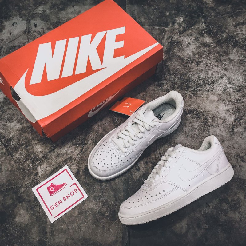 GIÃY NIKE COURT - CD5434100/CD5463100 - ALL WHITE â Gen Shop