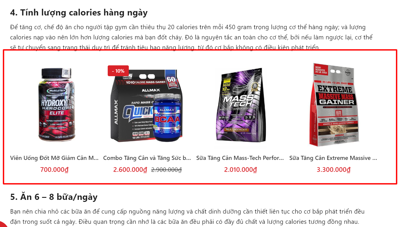 Evo Fitness Sản phẩm trong tin tức