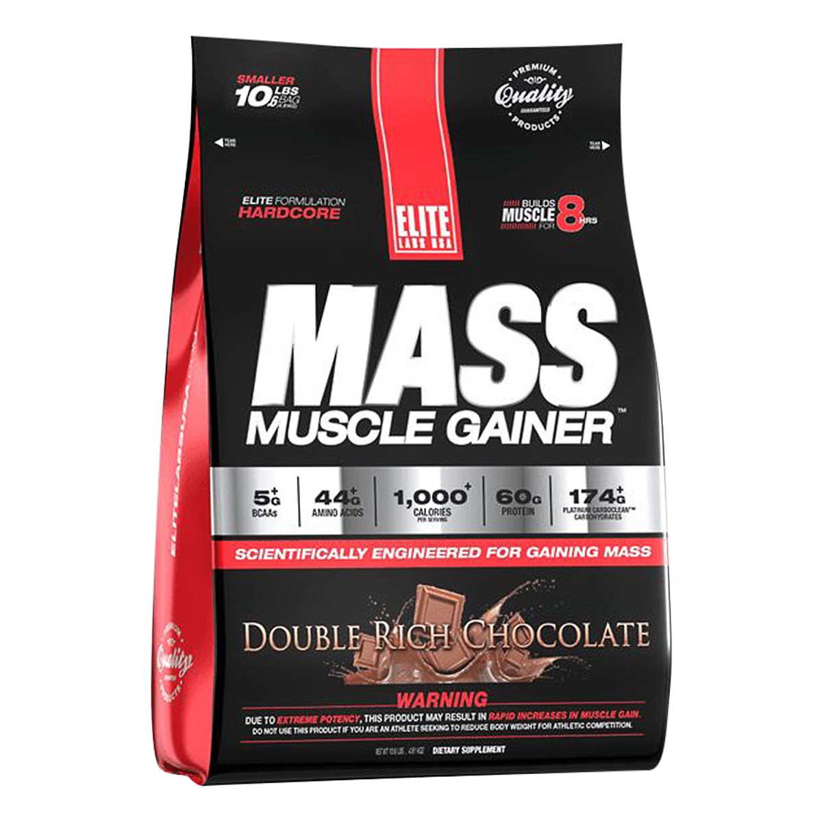 Sữa Tăng Cân Vị Chocolate Mass Muscle Gainer Elite Labs SMEL935 (4.62kg)