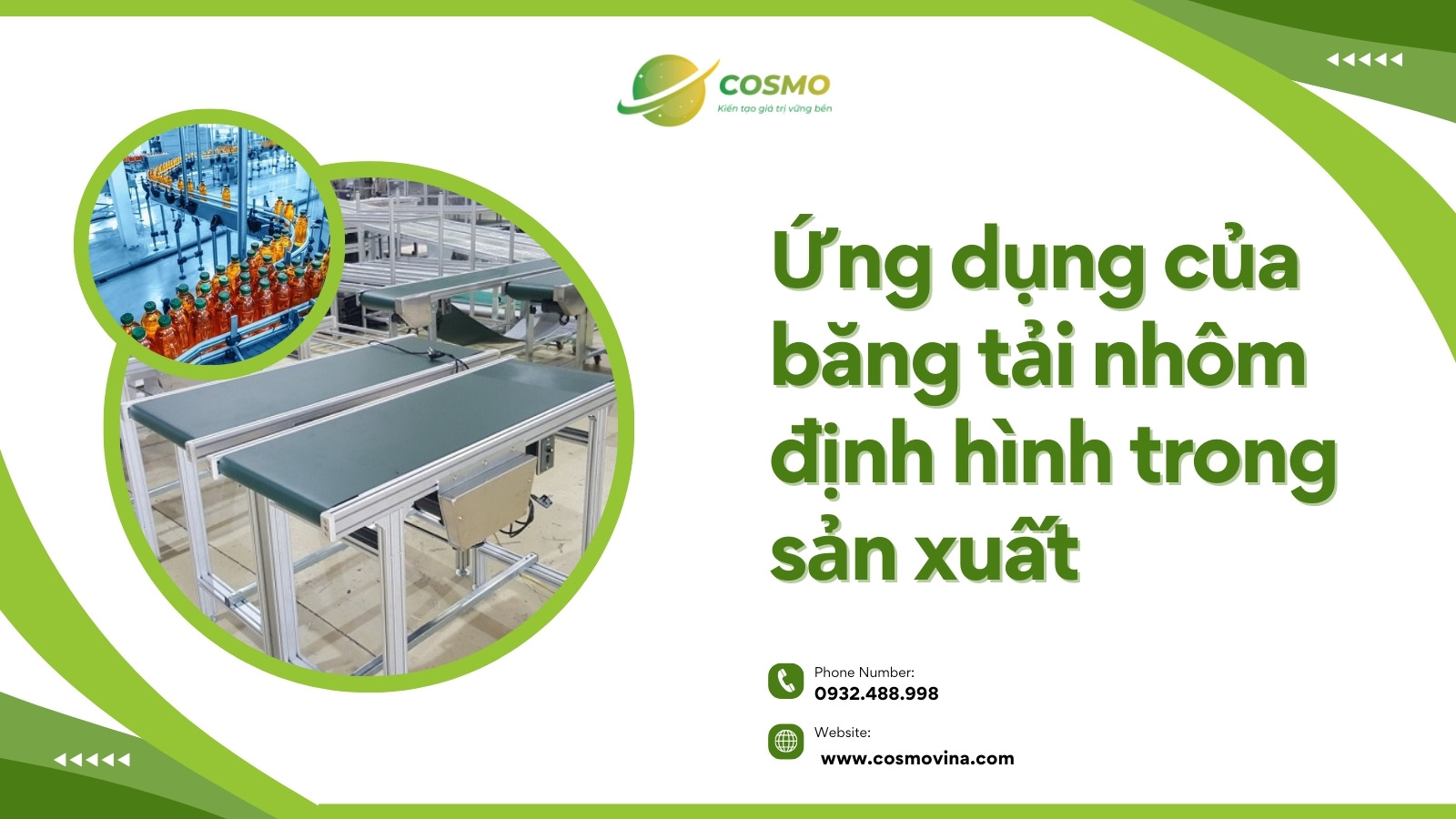 Ứng dụng của băng tải nhôm định hình trong sản xuất