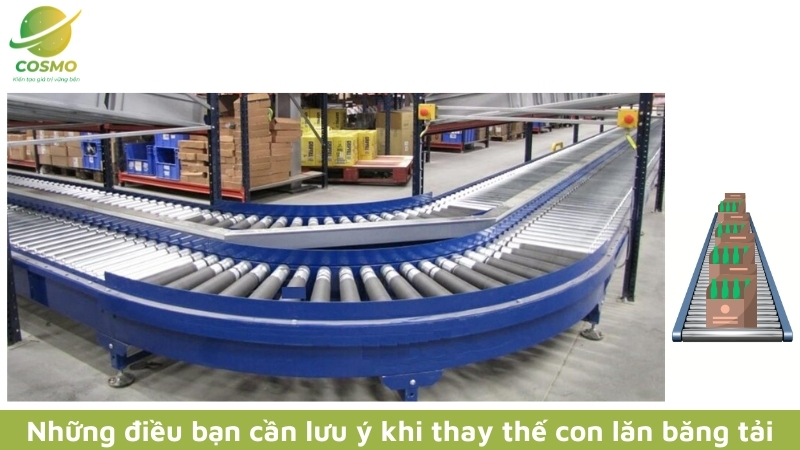 Những điều bạn cần lưu ý khi thay thế con lăn băng tải