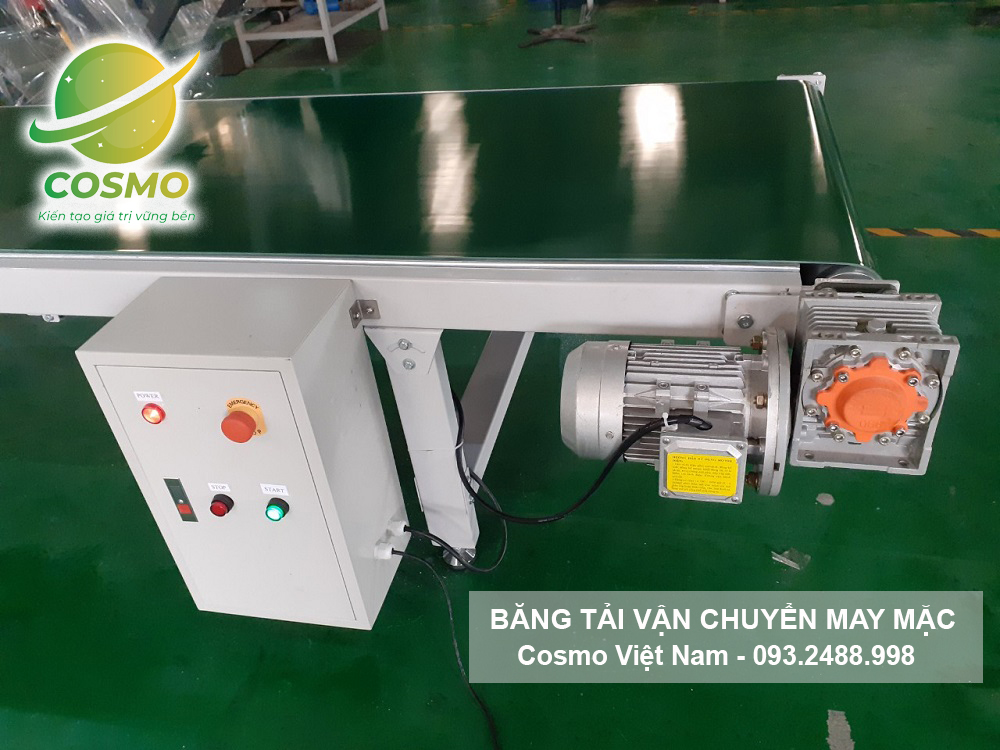 Hoàn thiện băng tải vận chuyển nhà máy may mặc