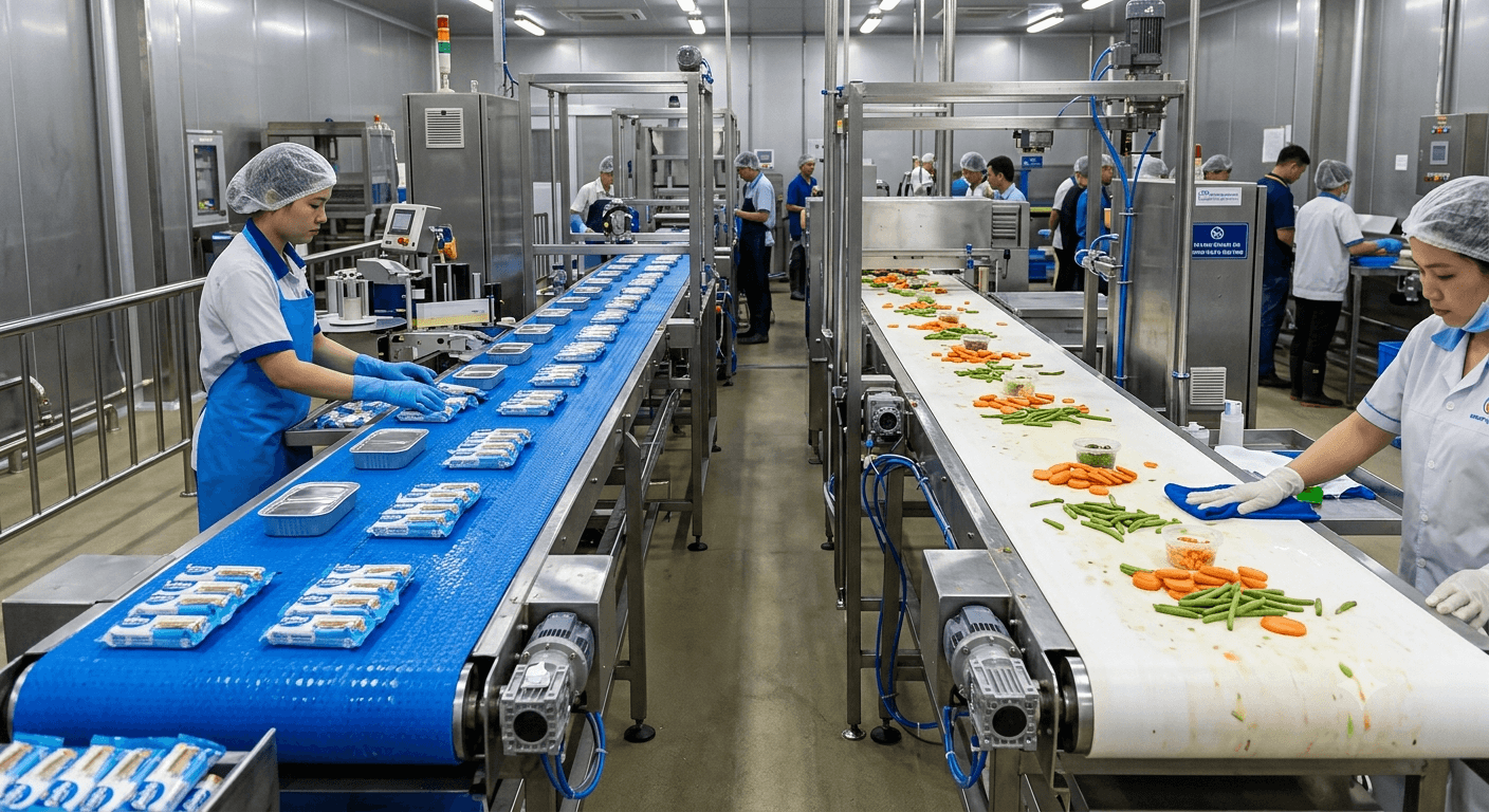 Băng tải PU xanh và PU trắng: Đặc điểm, ứng dụng và cách lựa chọn phù hợp