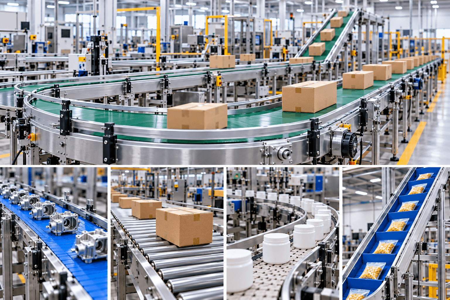 Băng tải sản xuất và lắp ráp: Giải pháp vận chuyển sản phẩm giữa các công đoạn trong nhà máy