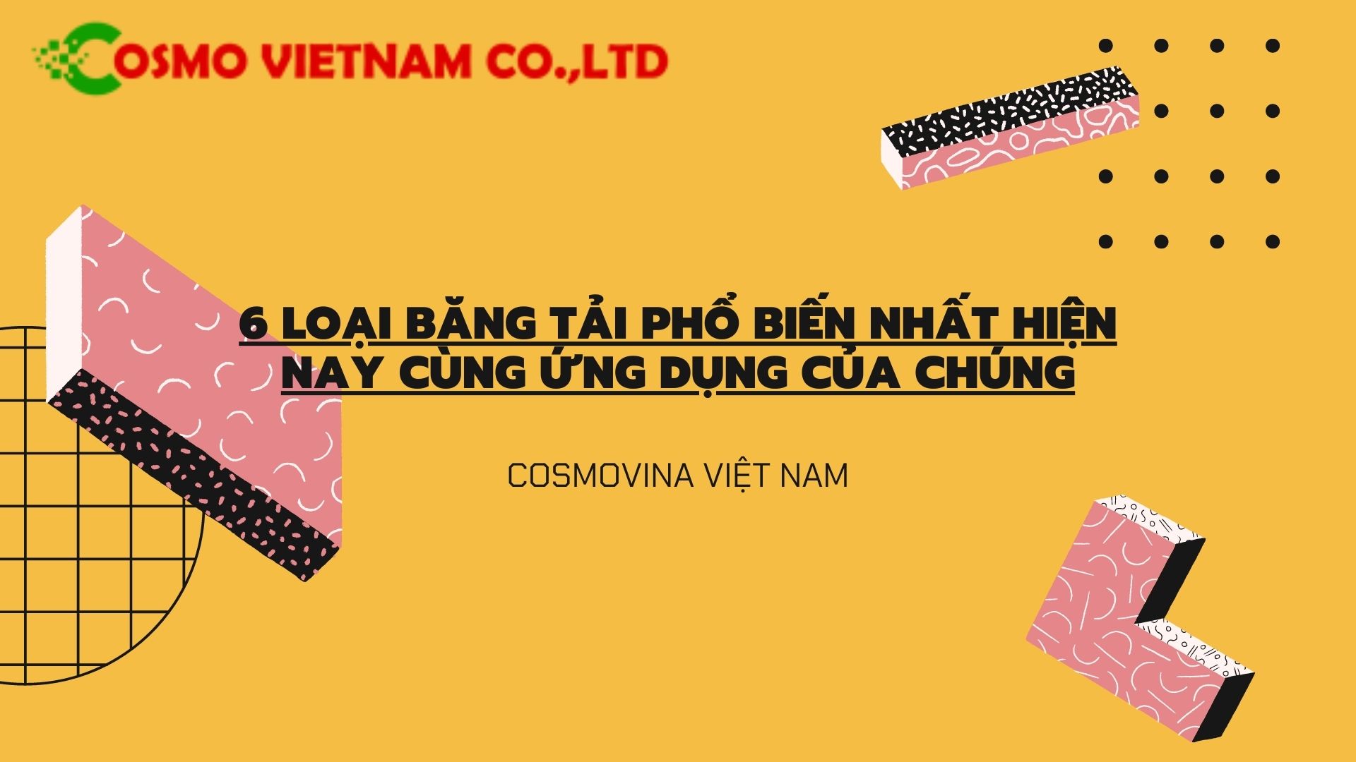 6 loại băng tải cơ bản và ứng dụng của từng loại