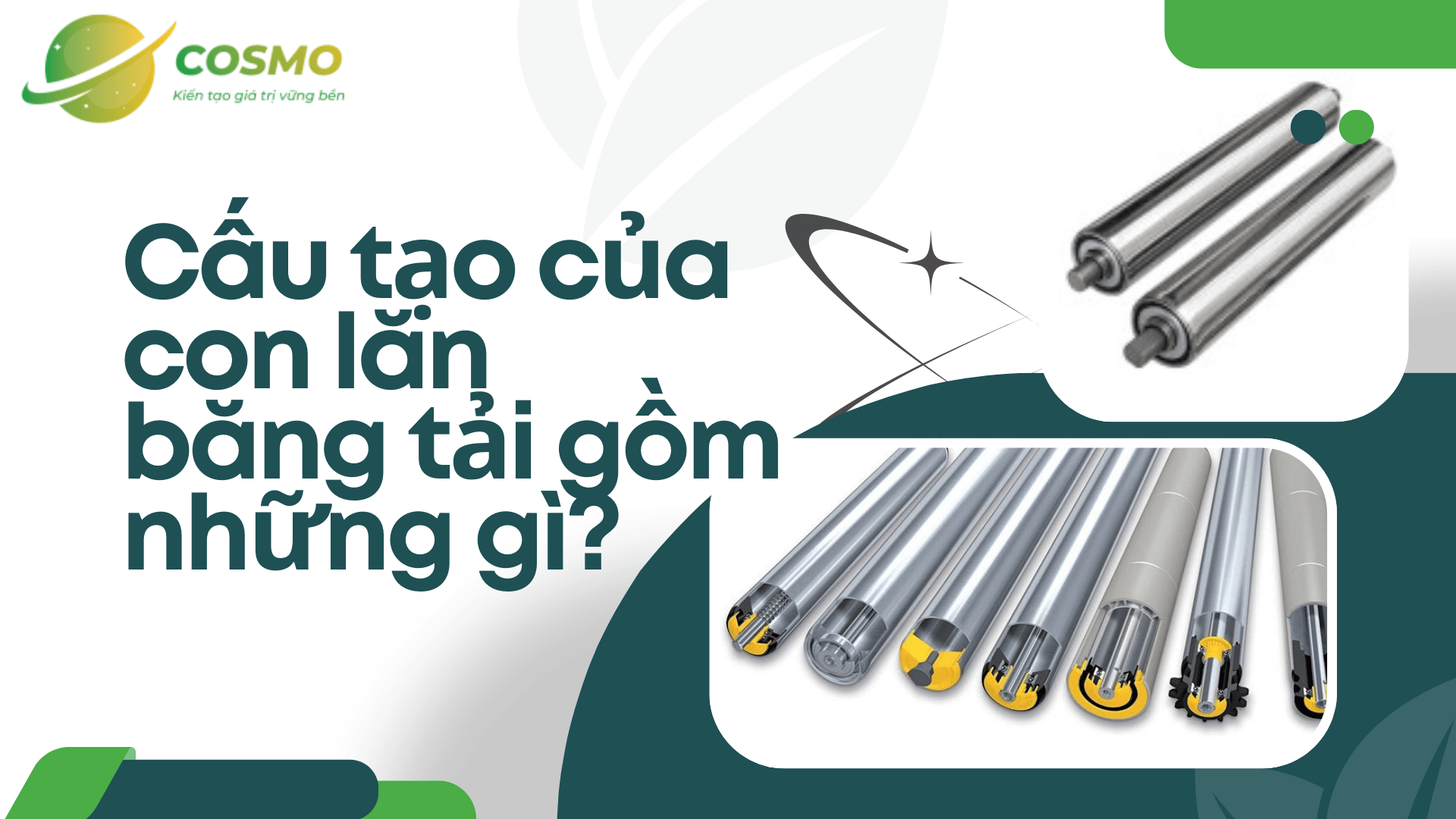 Cấu tạo của con lăn băng tải gồm những gì?