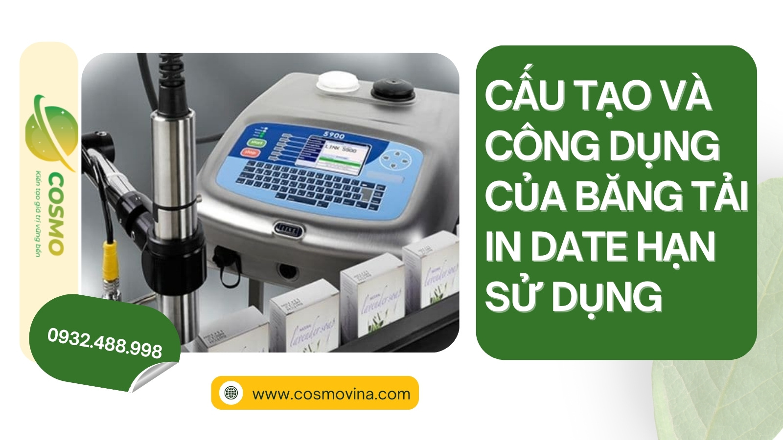 Cấu tạo và công dụng của băng tải in date hạn sử dụng