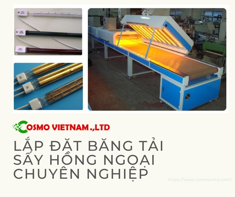 Lắp đặt băng tải sấy hồng ngoại chuyên nghiệp