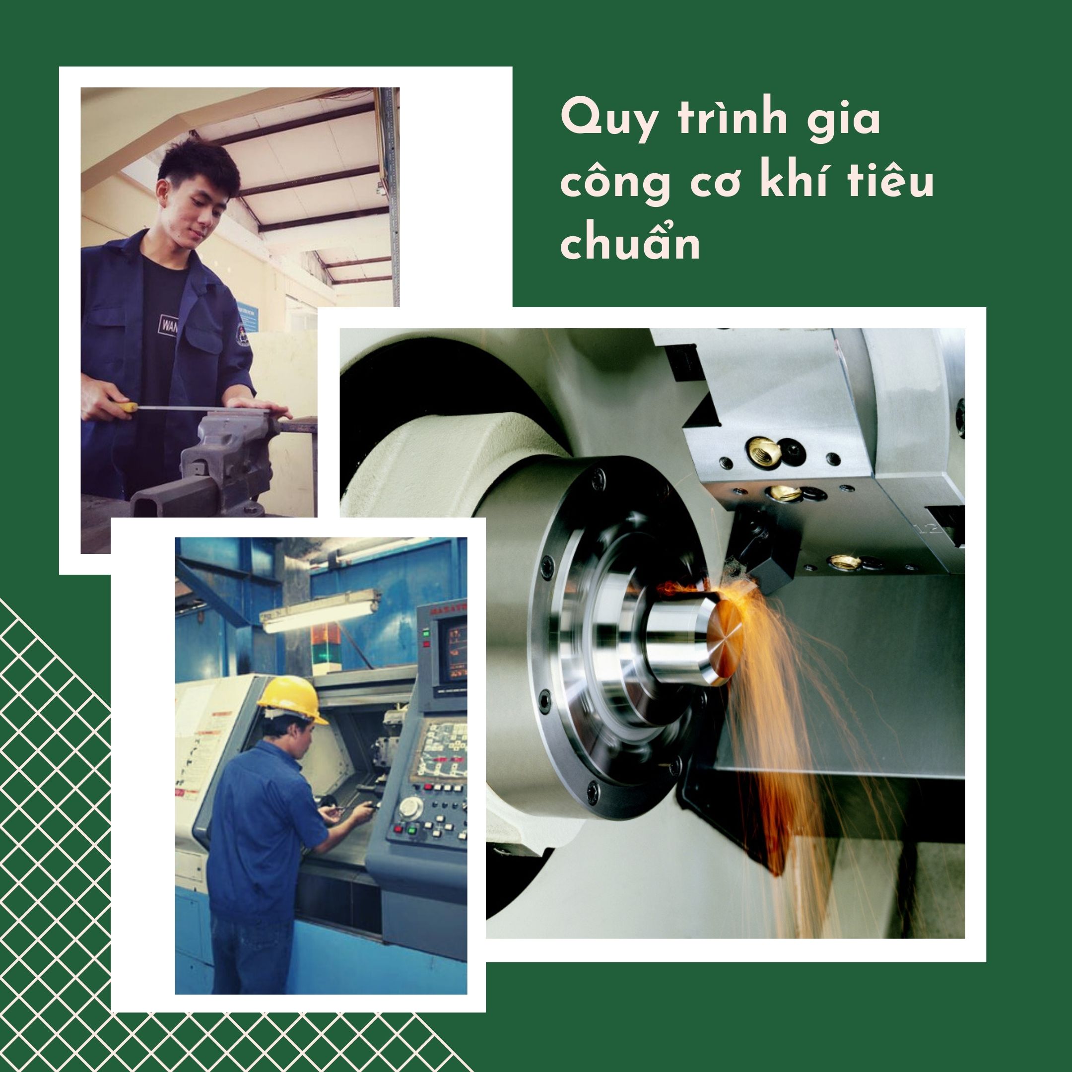 Quy trình gia công cơ khí tiêu chuẩn