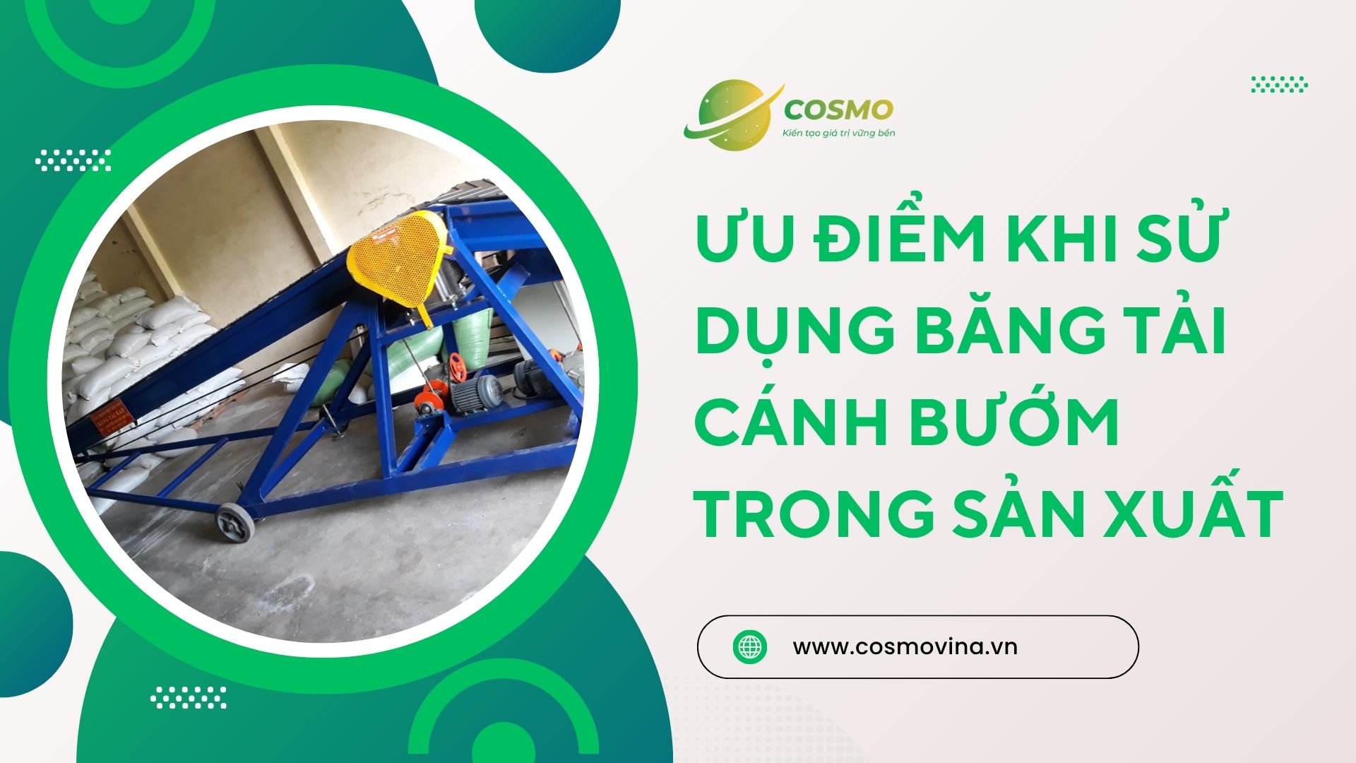 Ưu điểm khi sử dụng băng tải cánh bướm trong sản xuất