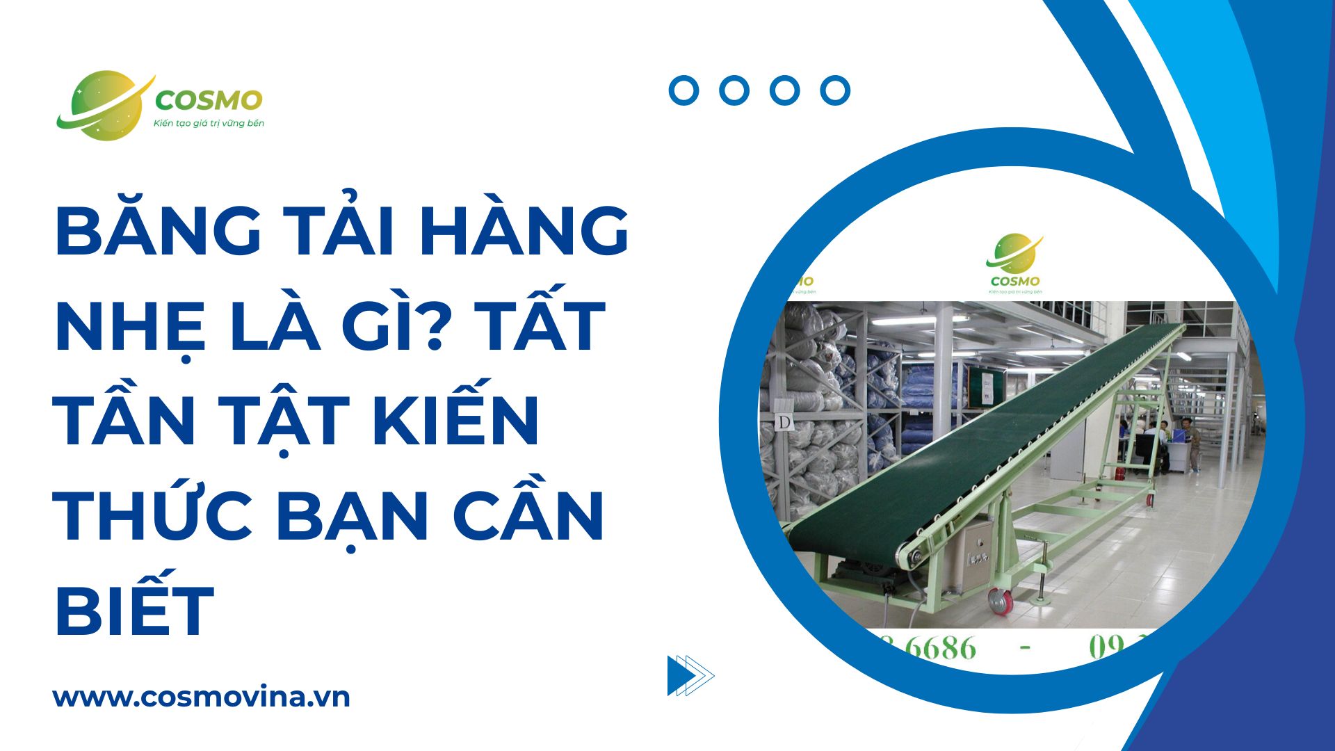 Băng tải hàng nhẹ là gì? Tất tần tật kiến thức bạn cần biết