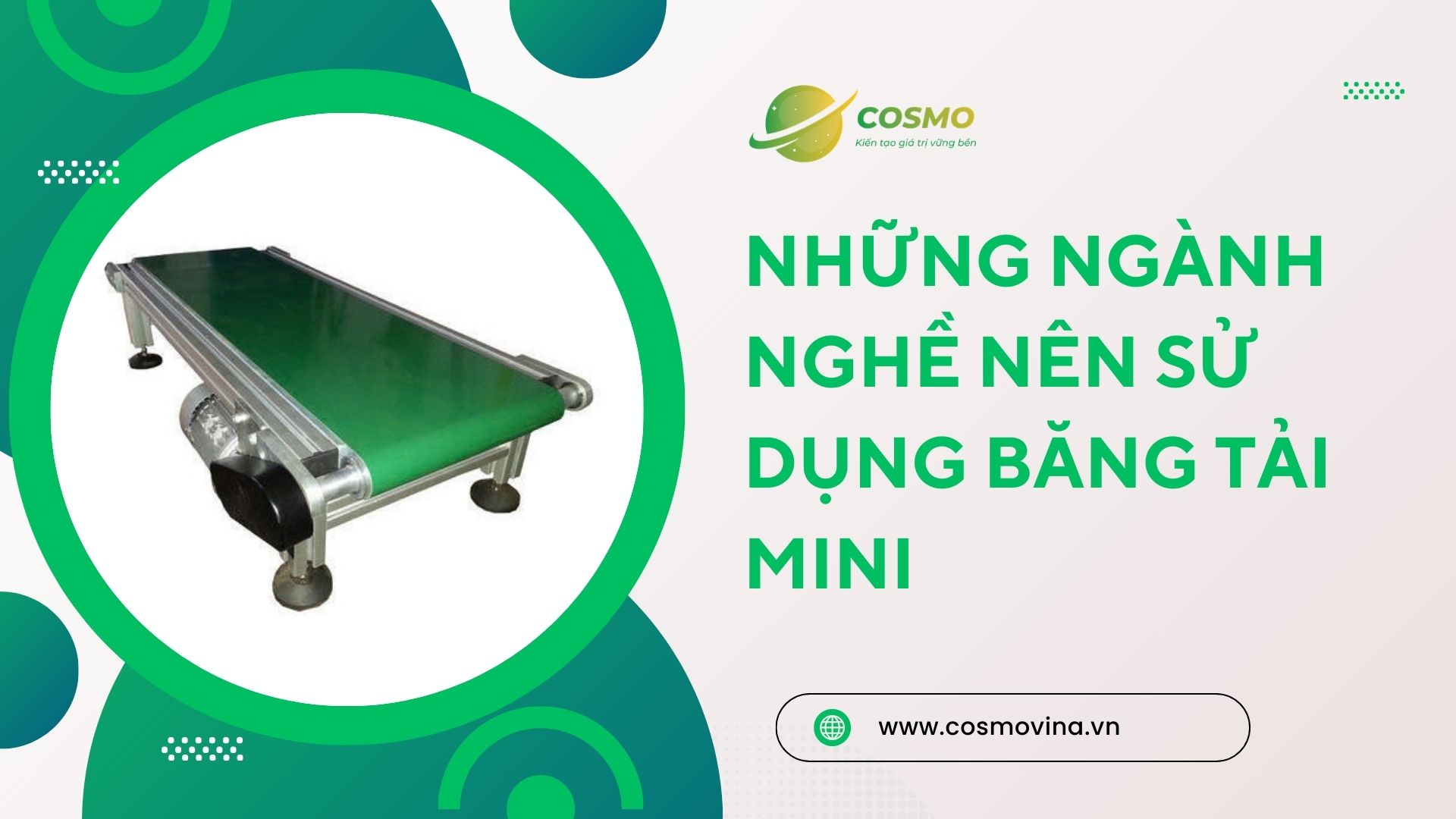 Những ngành nghề nên sử dụng băng tải mini