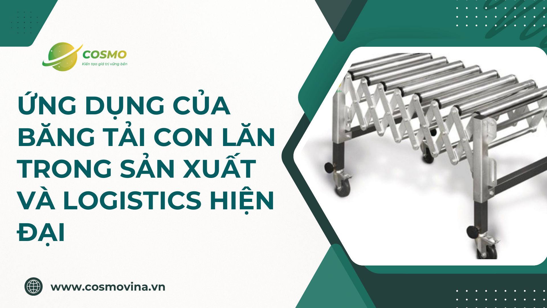 Ứng dụng của băng tải con lăn trong sản xuất và logistics hiện đại