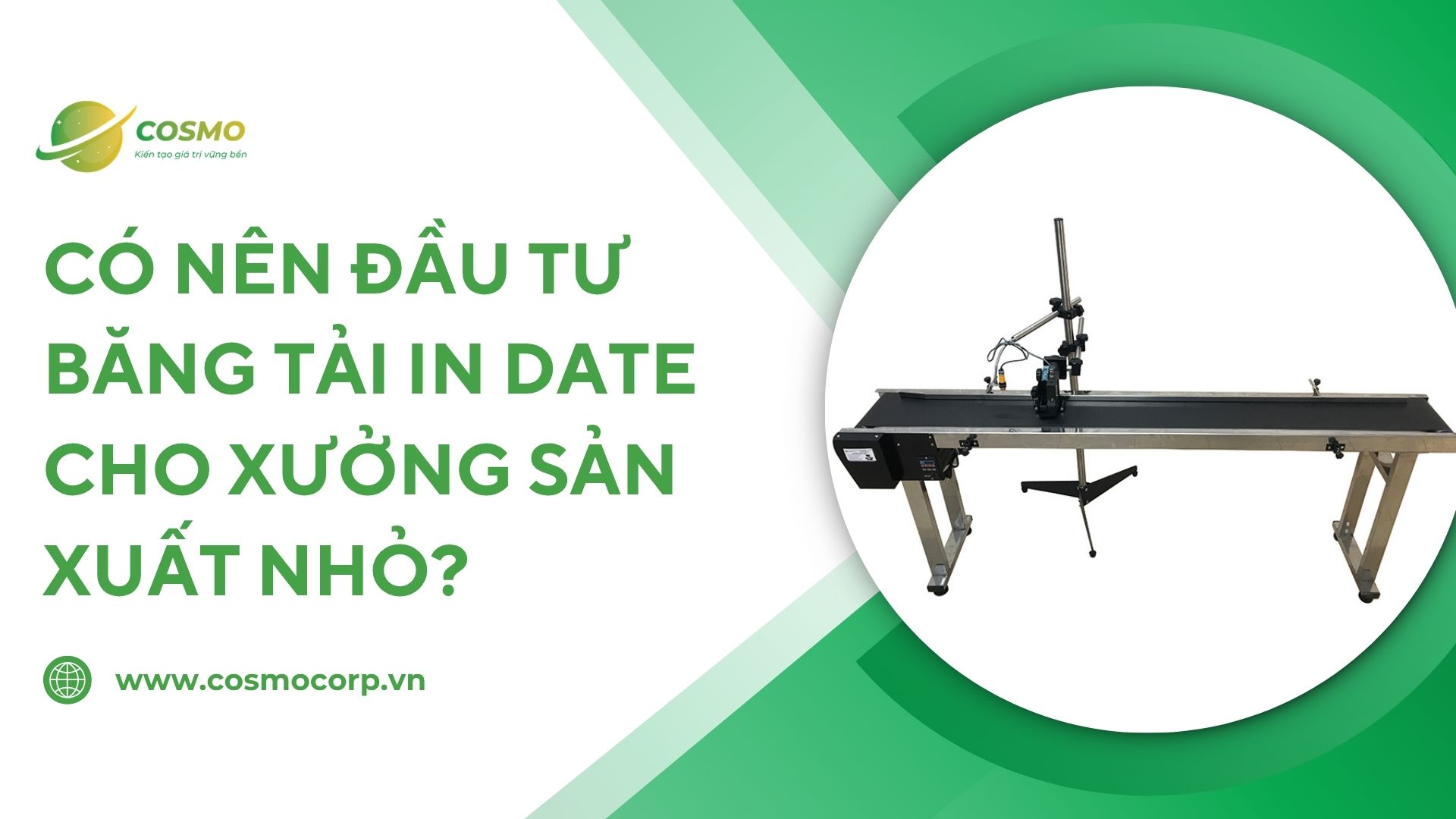 Có nên đầu tư băng tải in date cho xưởng sản xuất nhỏ?