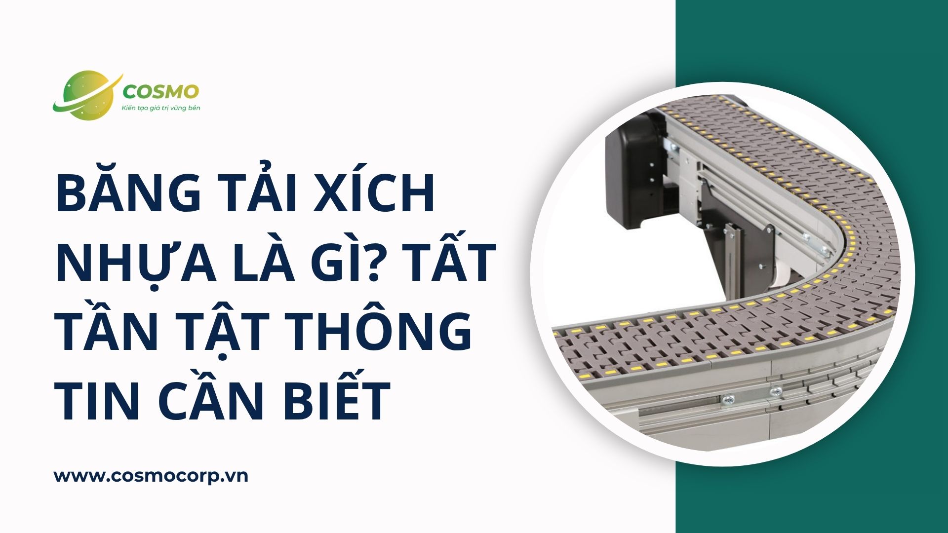 Băng tải xích nhựa là gì? Tất tần tật thông tin cần biết