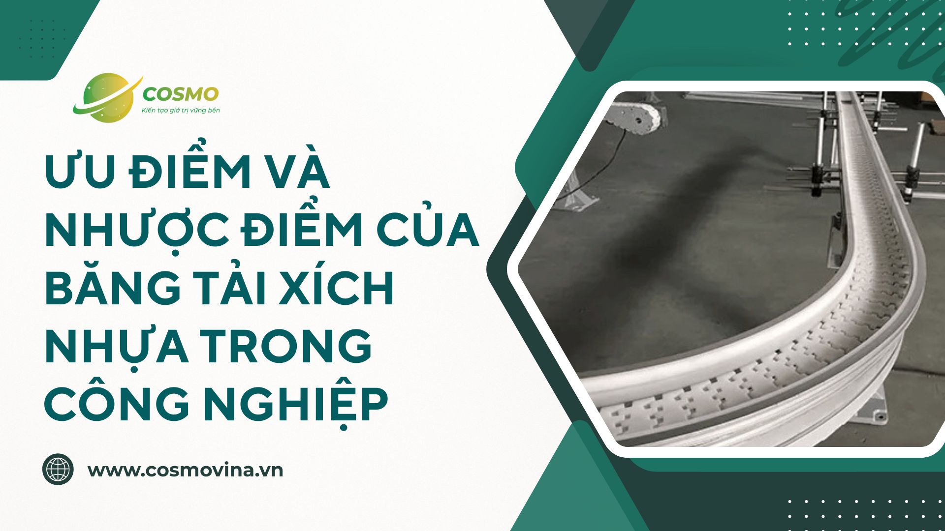 Ưu điểm và nhược điểm của băng tải xích nhựa trong công nghiệp