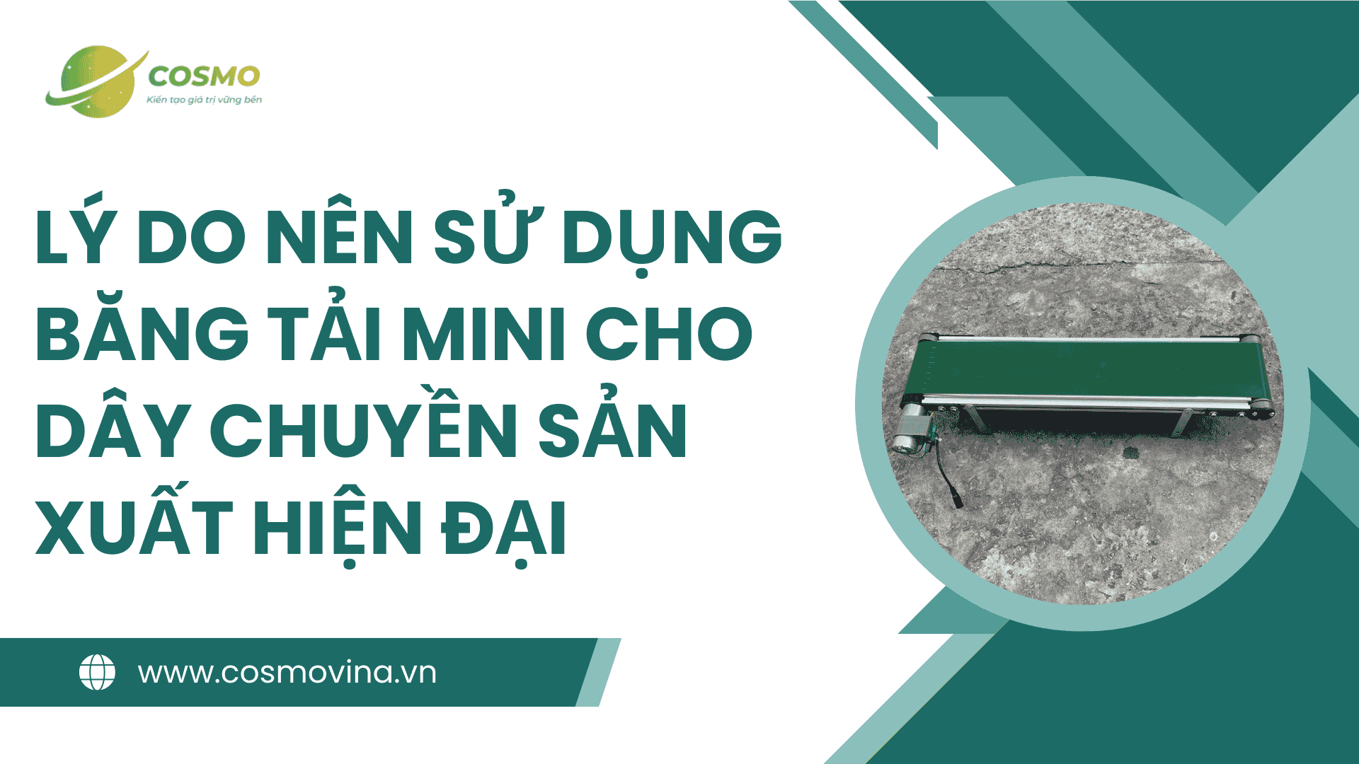 Lý do nên sử dụng băng tải mini cho dây chuyền sản xuất hiện đại