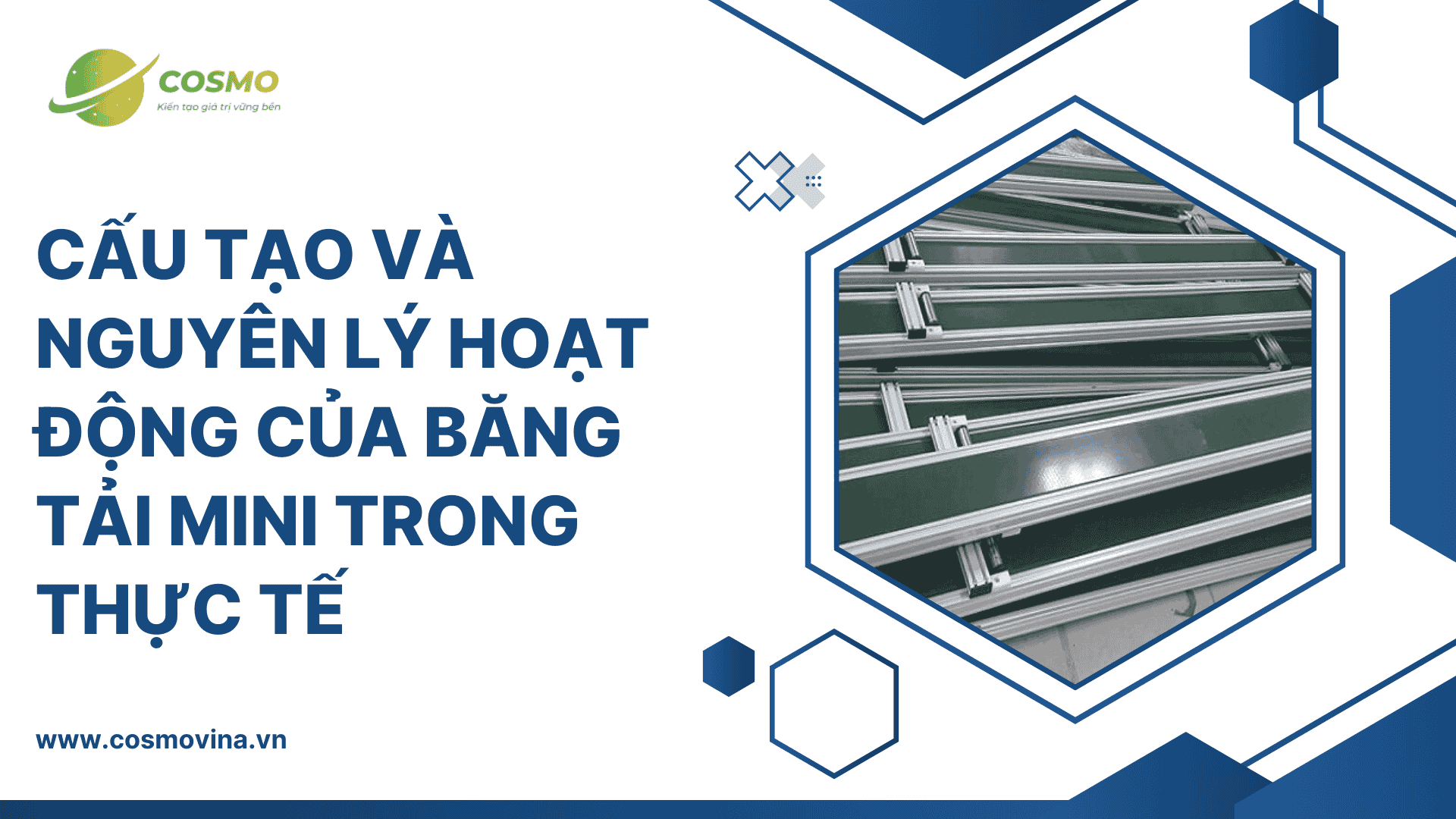 Cấu tạo và nguyên lý hoạt động của băng tải mini trong thực tế