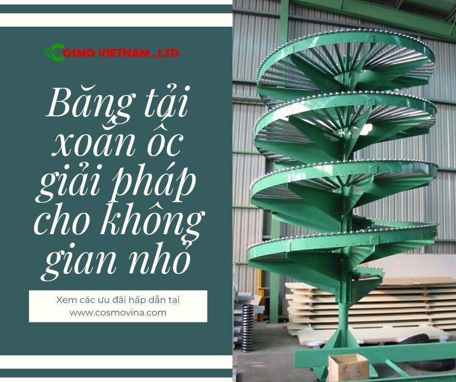 Băng tải xoắn ốc giải pháp cho không gian nhỏ