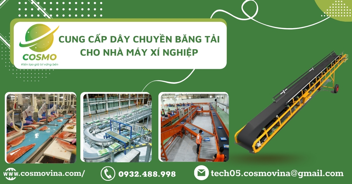 Hệ thống băng tải và ứng dụng của băng tải trong công nghiệp