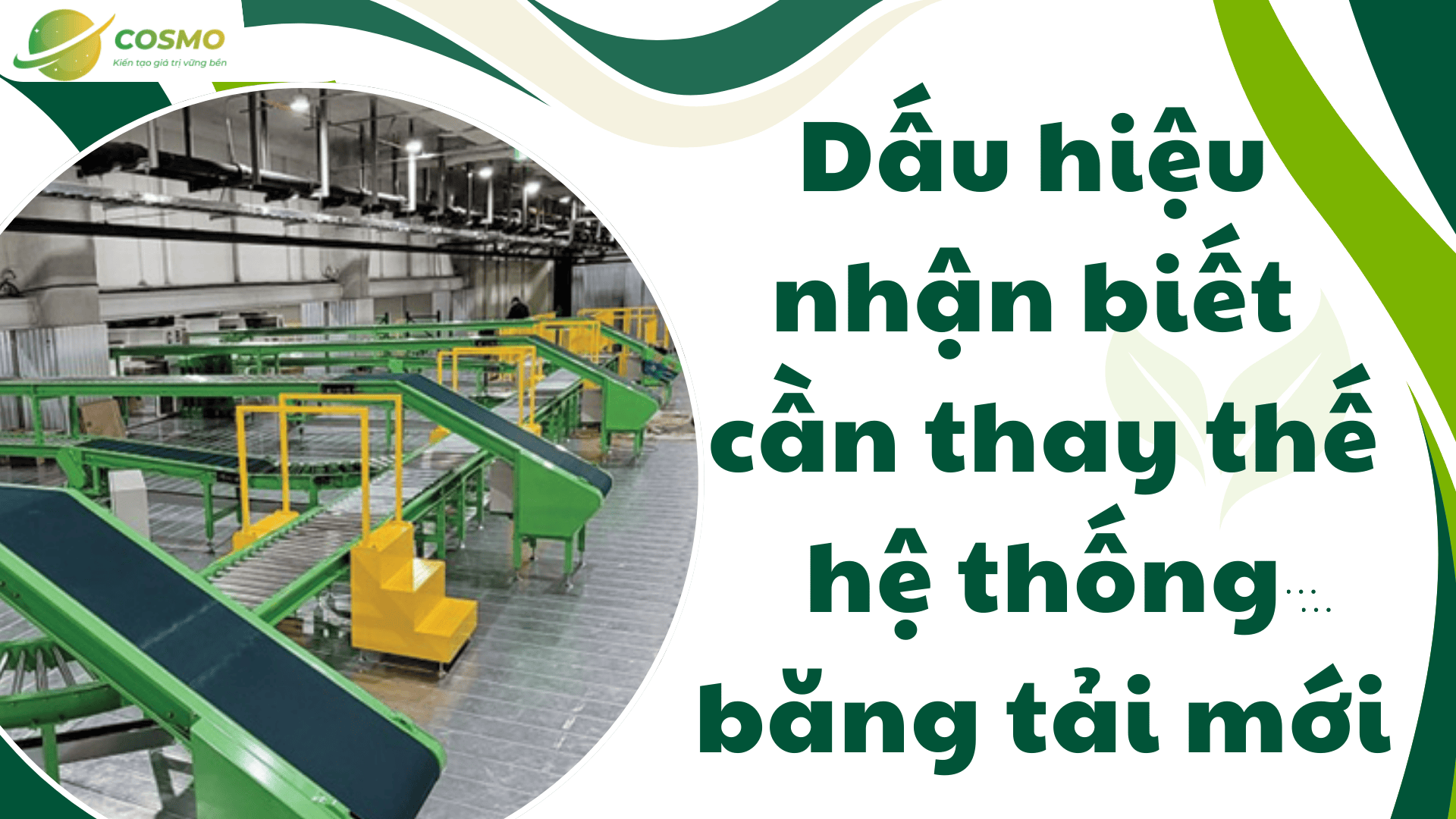 Dấu hiệu nhận biết cần thay thế hệ thống băng tải mới