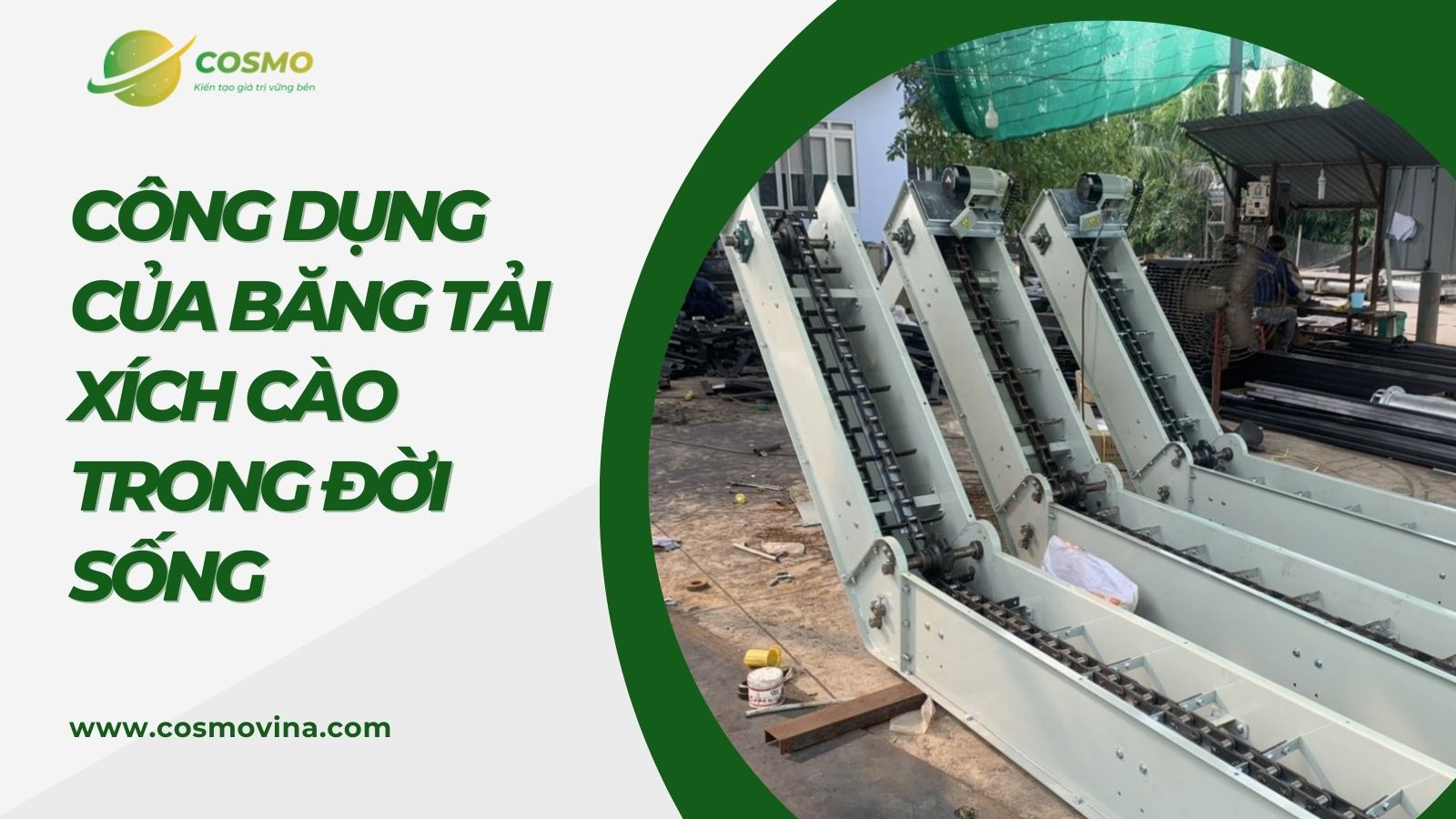 Công dụng của Băng tải xích cào trong đời sống