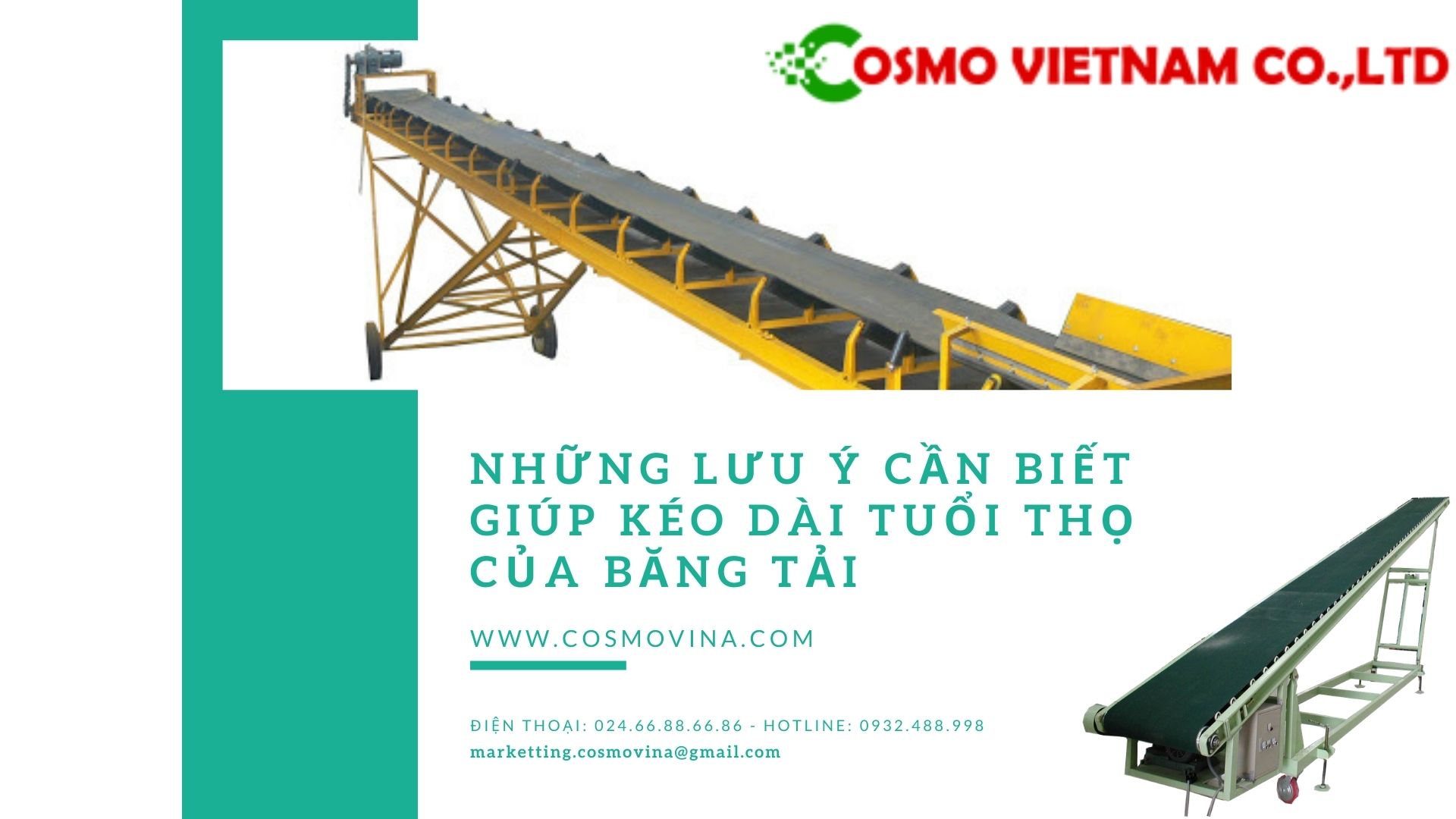 Những lưu ý cần biết giúp kéo dài tuổi thọ của băng tải