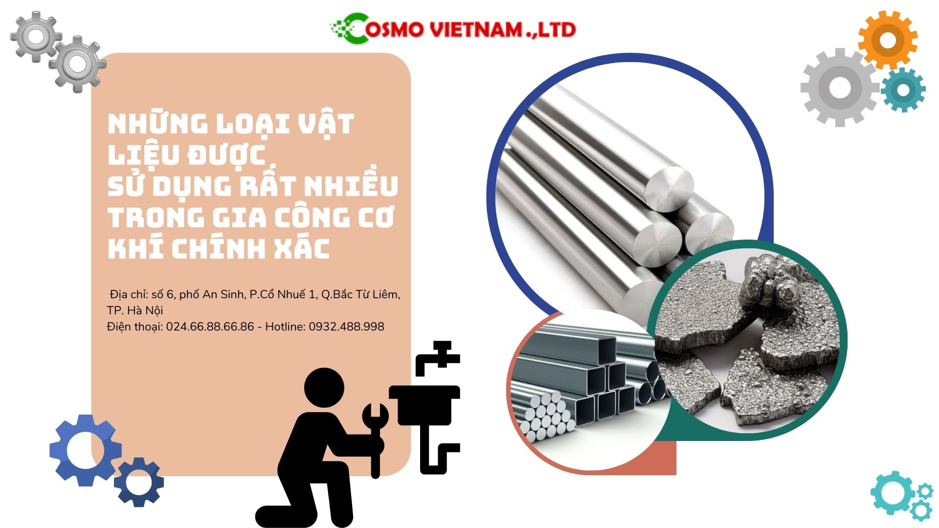 Những loại vật liệu được sử dụng rất nhiều trong gia công cơ khí chính xác