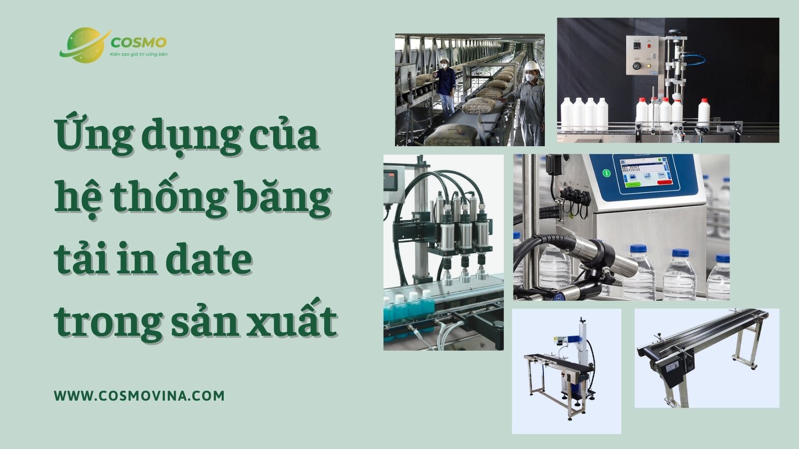 Ứng dụng của hệ thống băng tải in date trong sản xuất