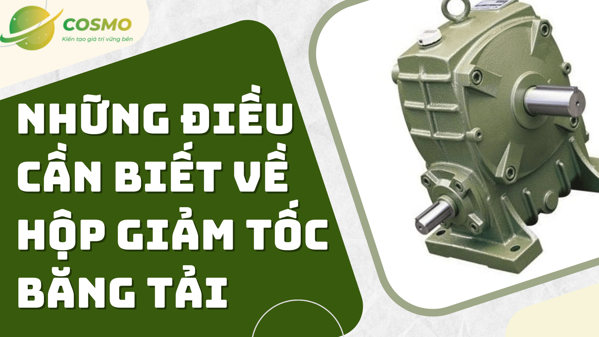 Những điều cần biết về hộp giảm tốc băng tải
