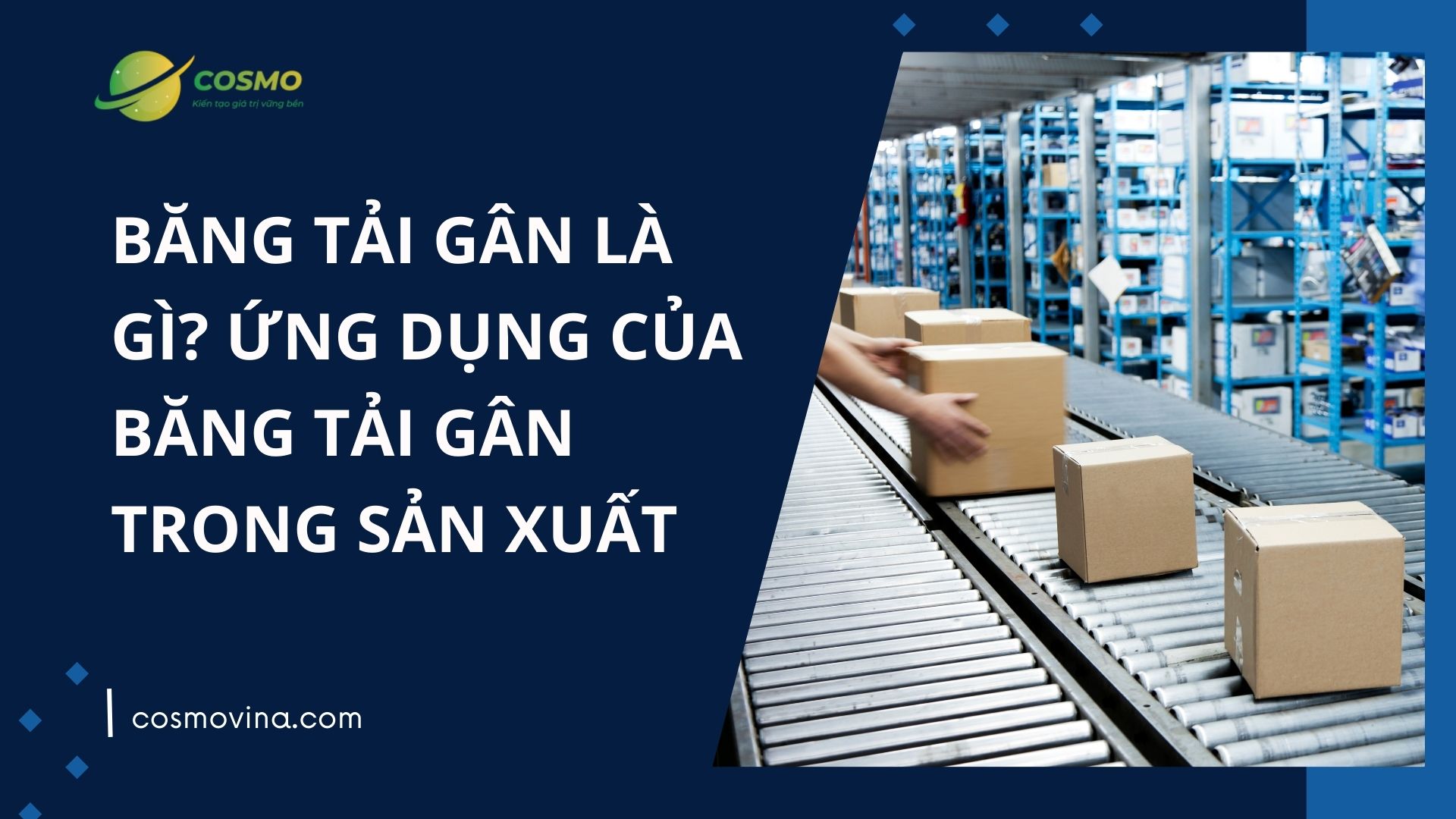Băng tải gân là gì? Ứng dụng của băng tải gân trong sản xuất