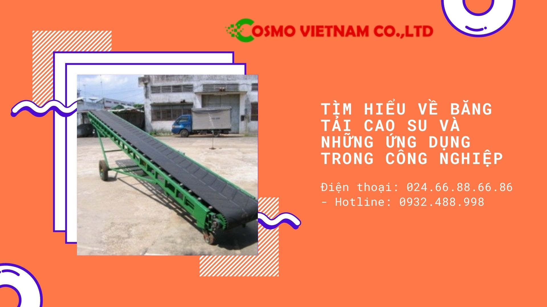 Tìm hiểu về băng tải cao su và những ứng dụng trong công nghiệp