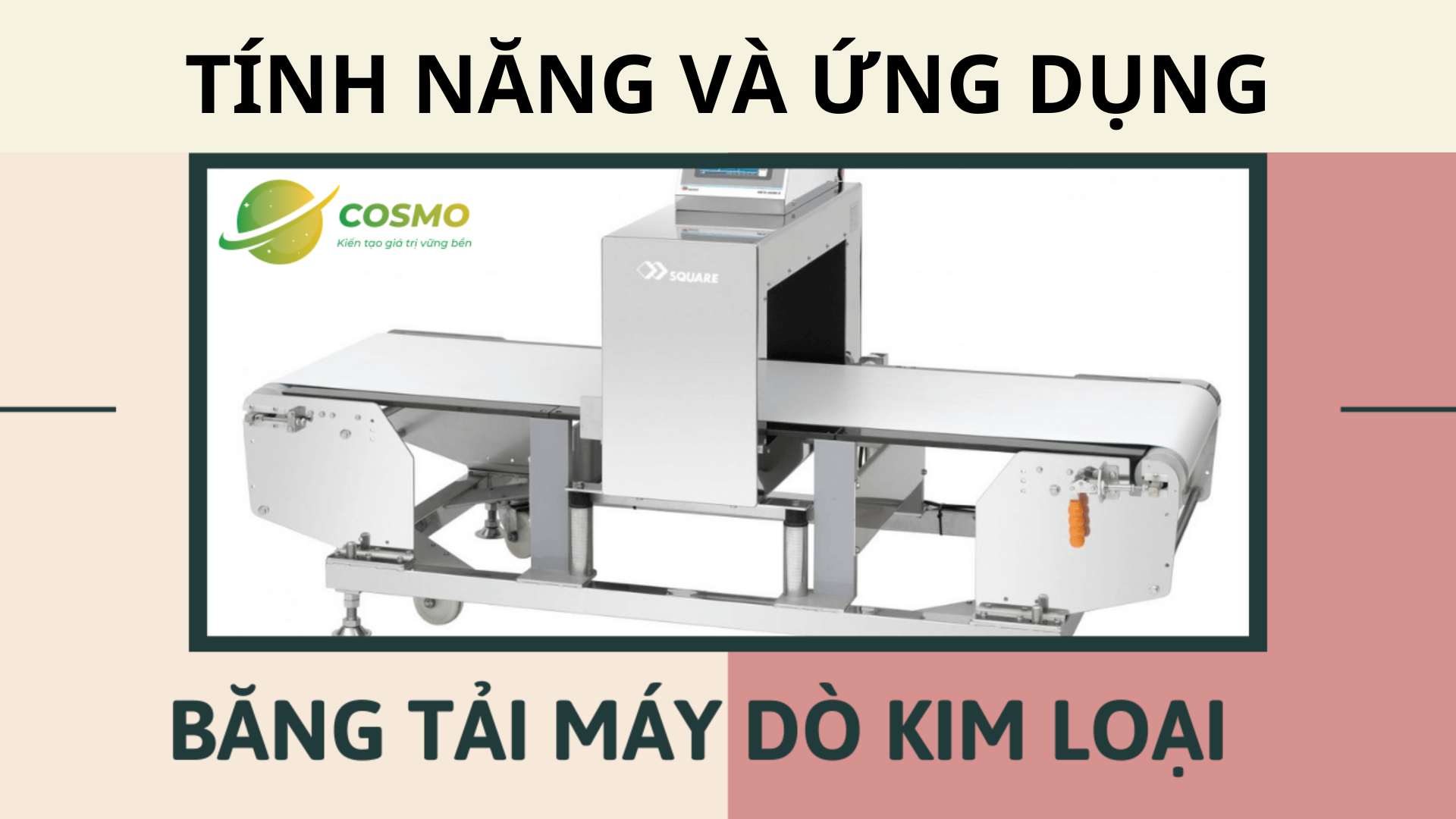 Tính năng và ứng dụng của băng tải máy dò kim loại