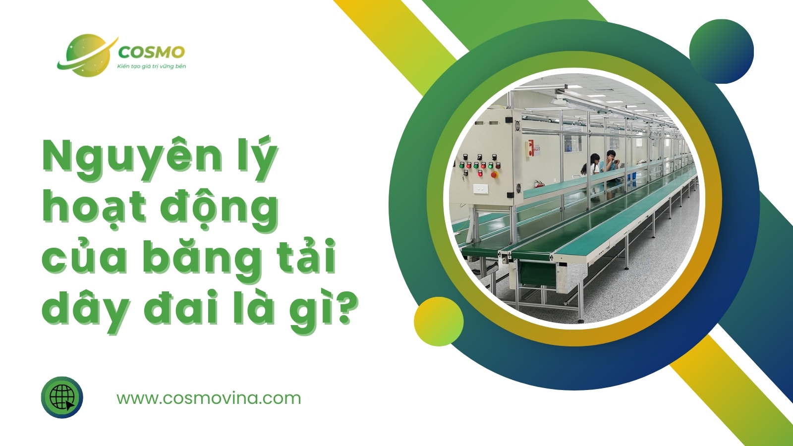 Nguyên lý hoạt động của băng tải dây đai là gì?