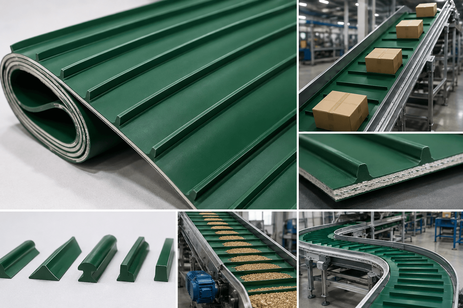 băng tải pvc gân là gì