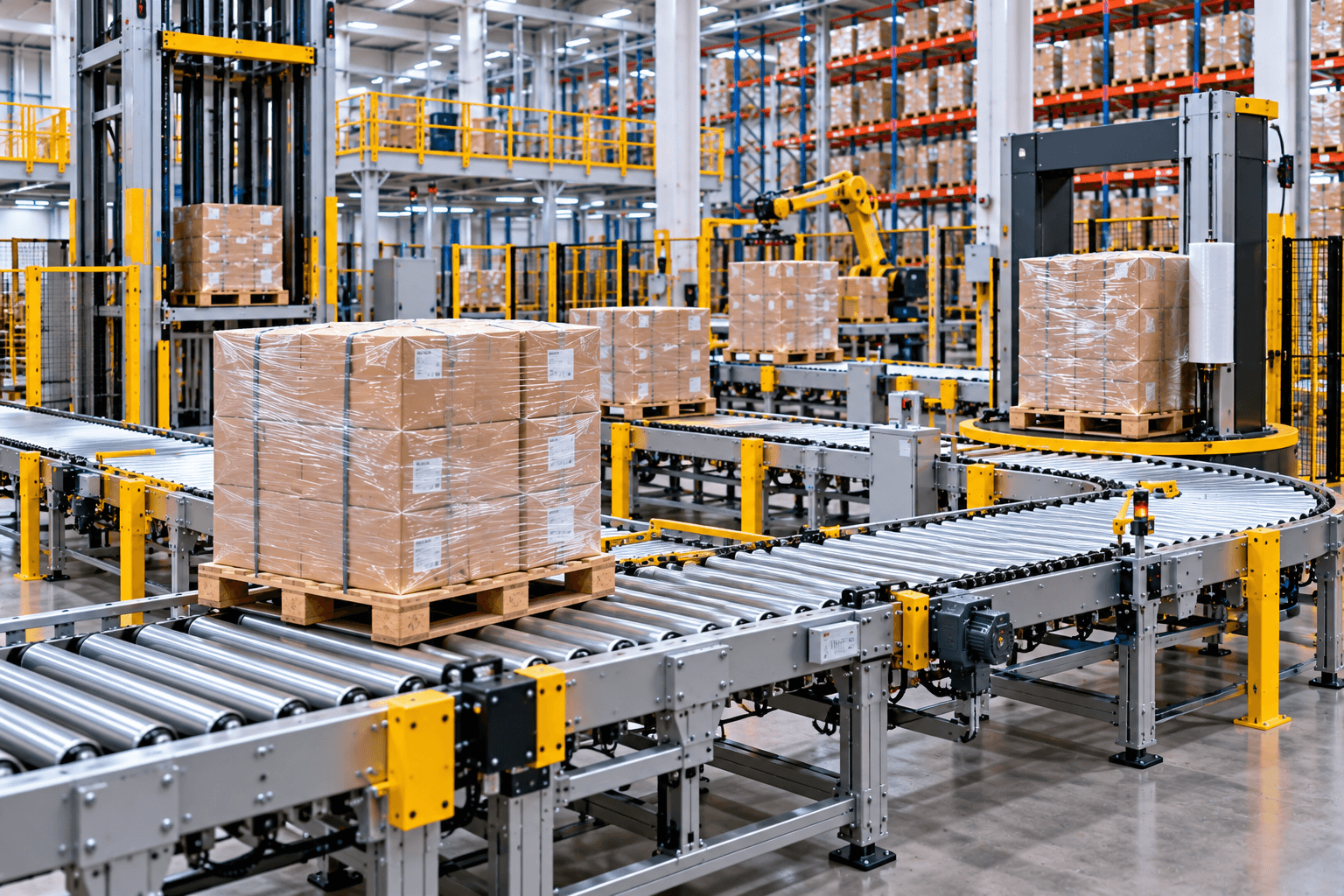 Băng tải pallet là gì?
