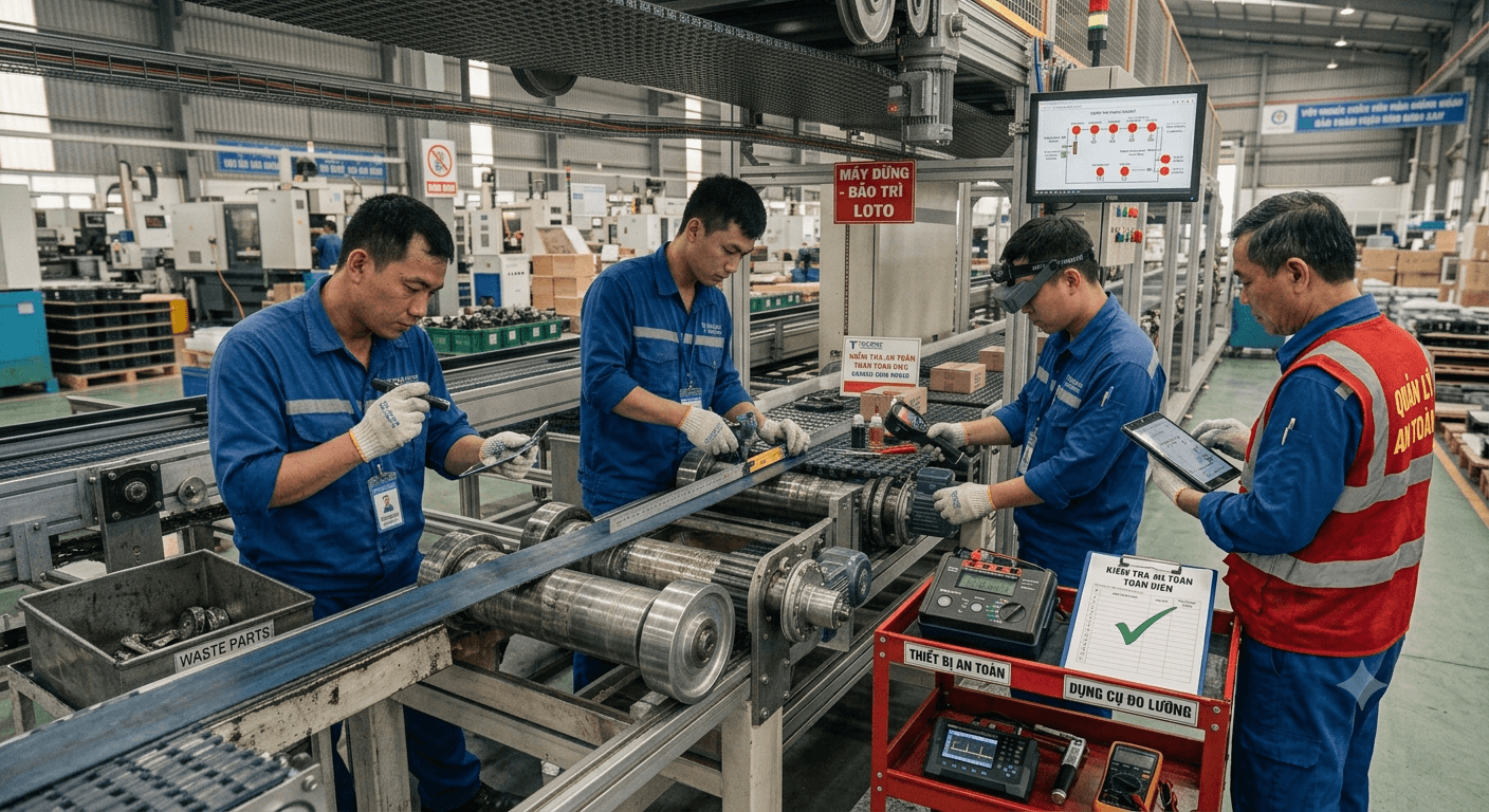 những lợi ích khi bảo trì định kỳ băng tải