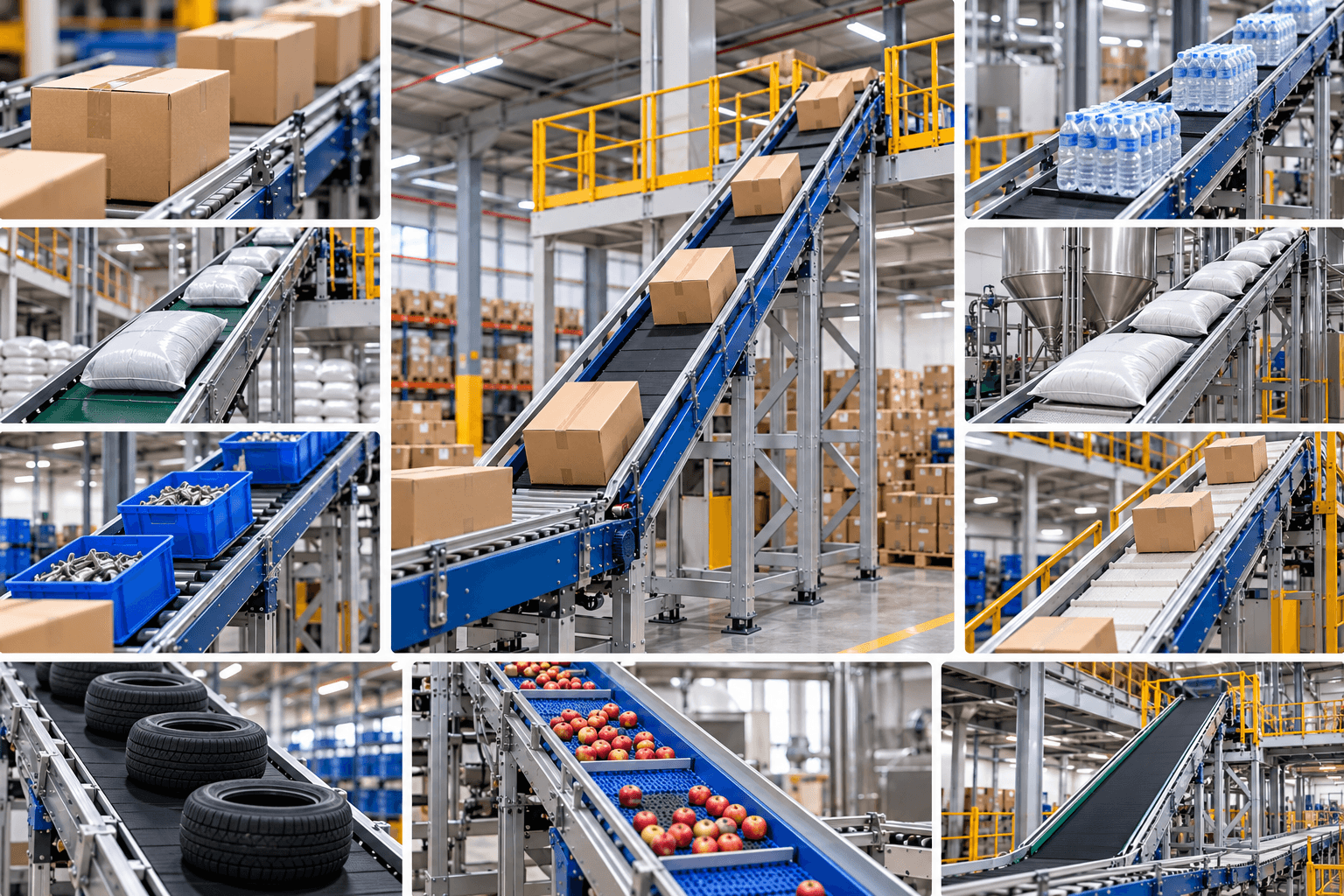 Cách chọn băng tải nâng hàng lên cao phù hợp