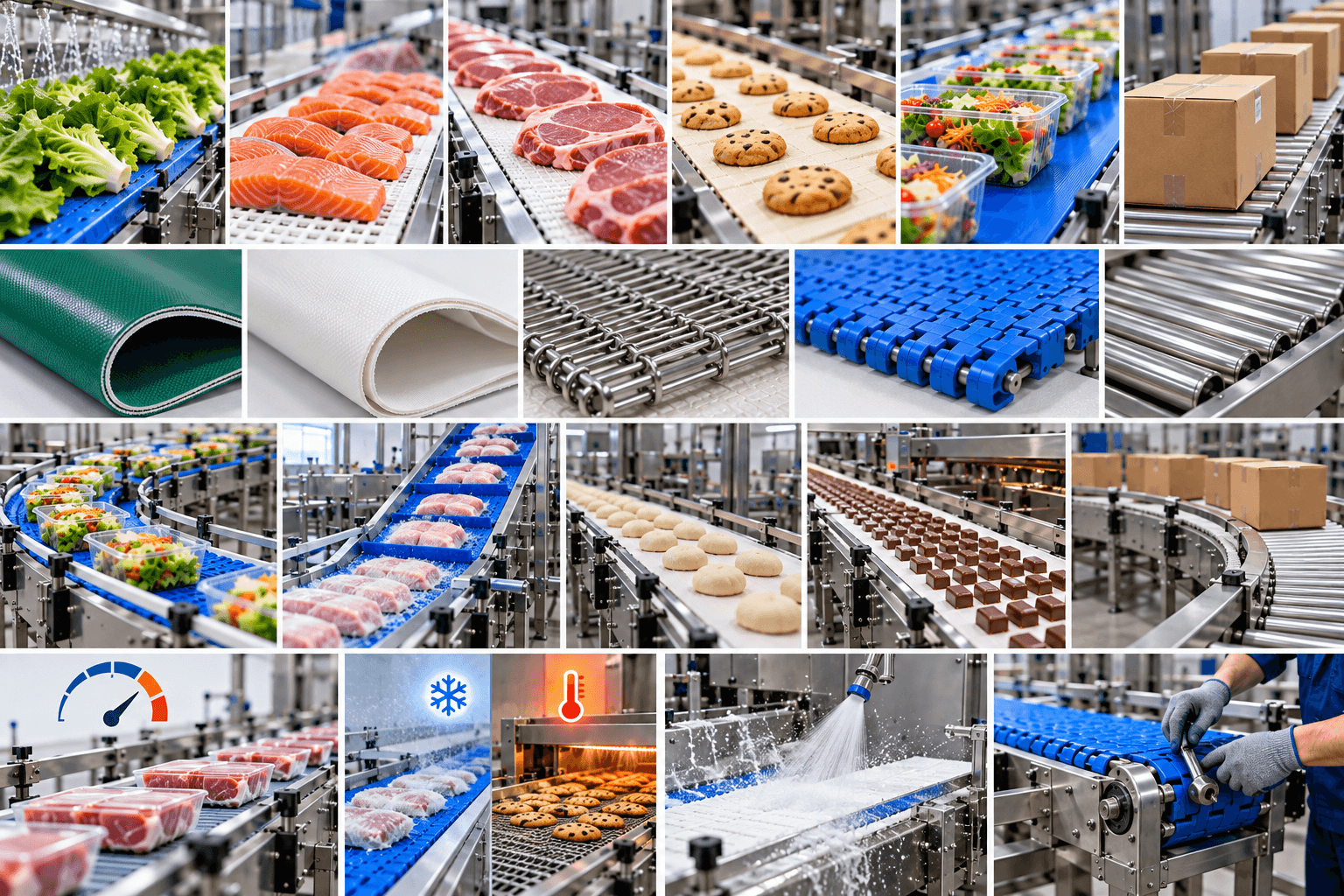 Cách chọn băng tải thực phẩm phù hợp