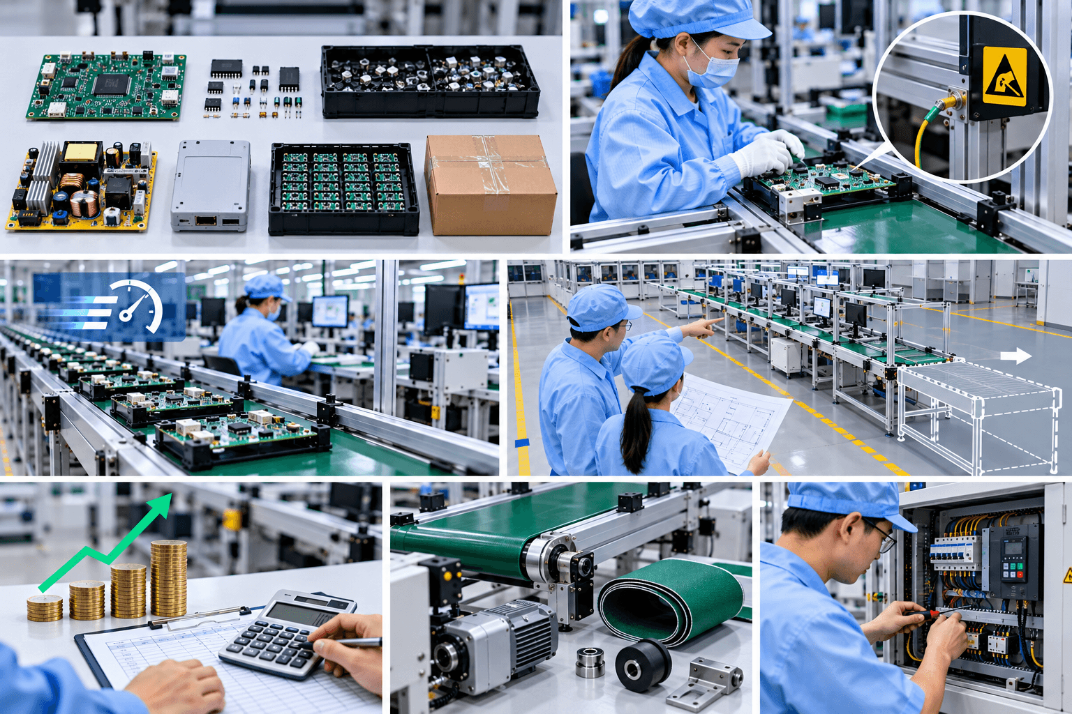 Cách lựa chọn băng tải ngành điện tử phù hợp