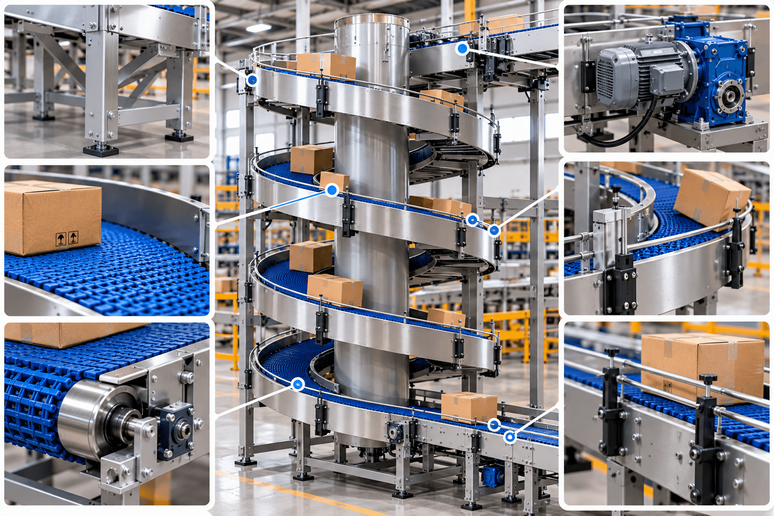 Cấu tạo của băng tải xoắn ốc công nghiệp